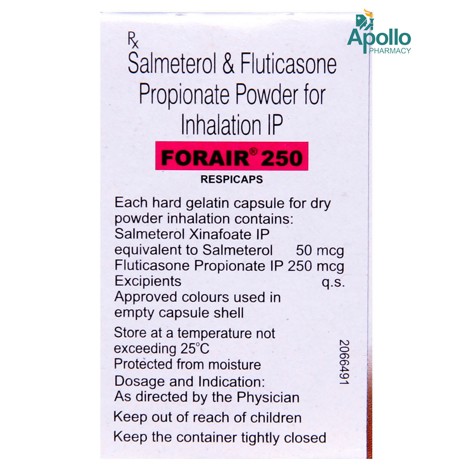 Forair 250 Respicaps 30's, Pack of 1 Forair 250 Respicaps 30's, Pack of 1