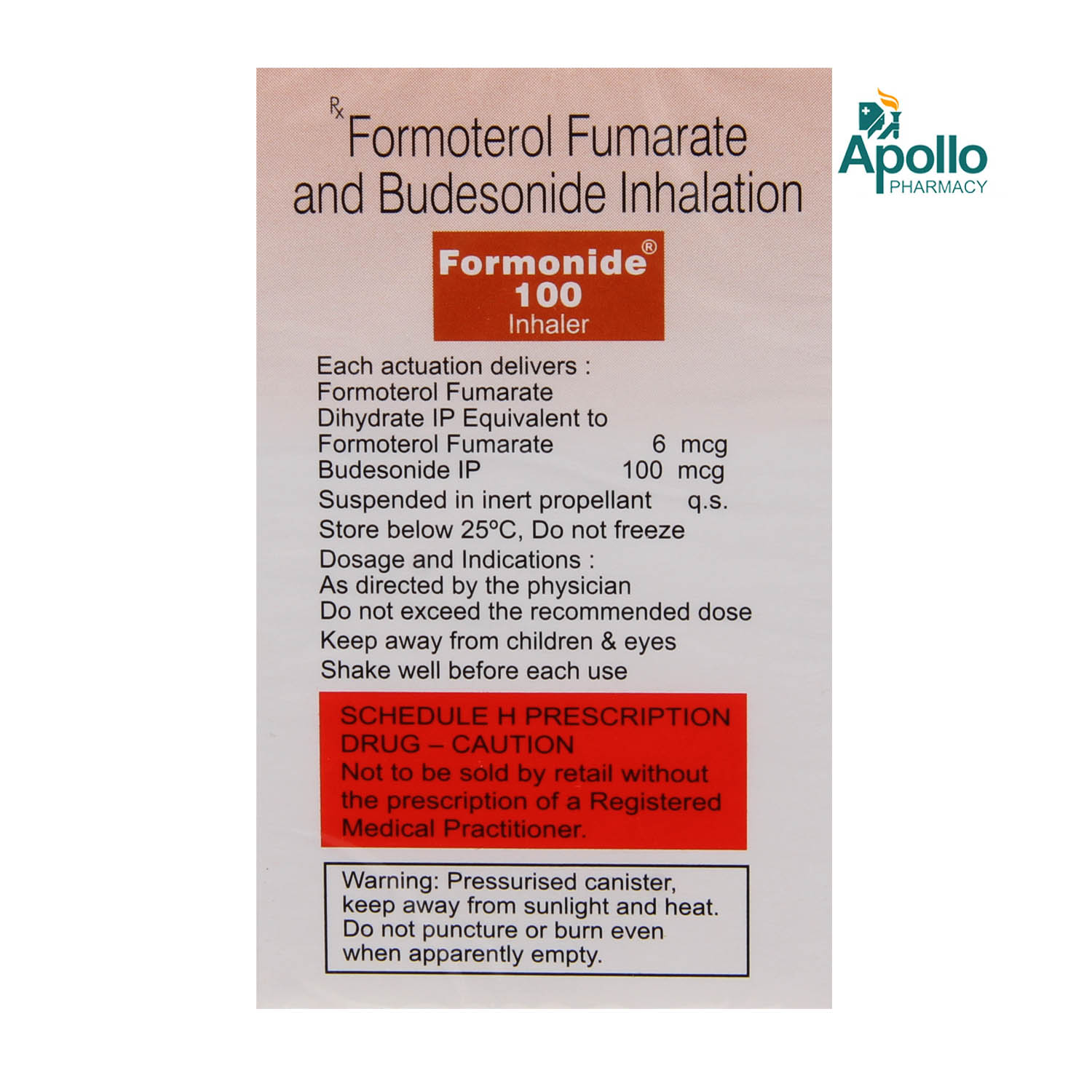 Formonide 100 Inhaler 1's, Pack of 1 Inhaler Formonide 100 Inhaler 1's, Pack of 1 Inhaler