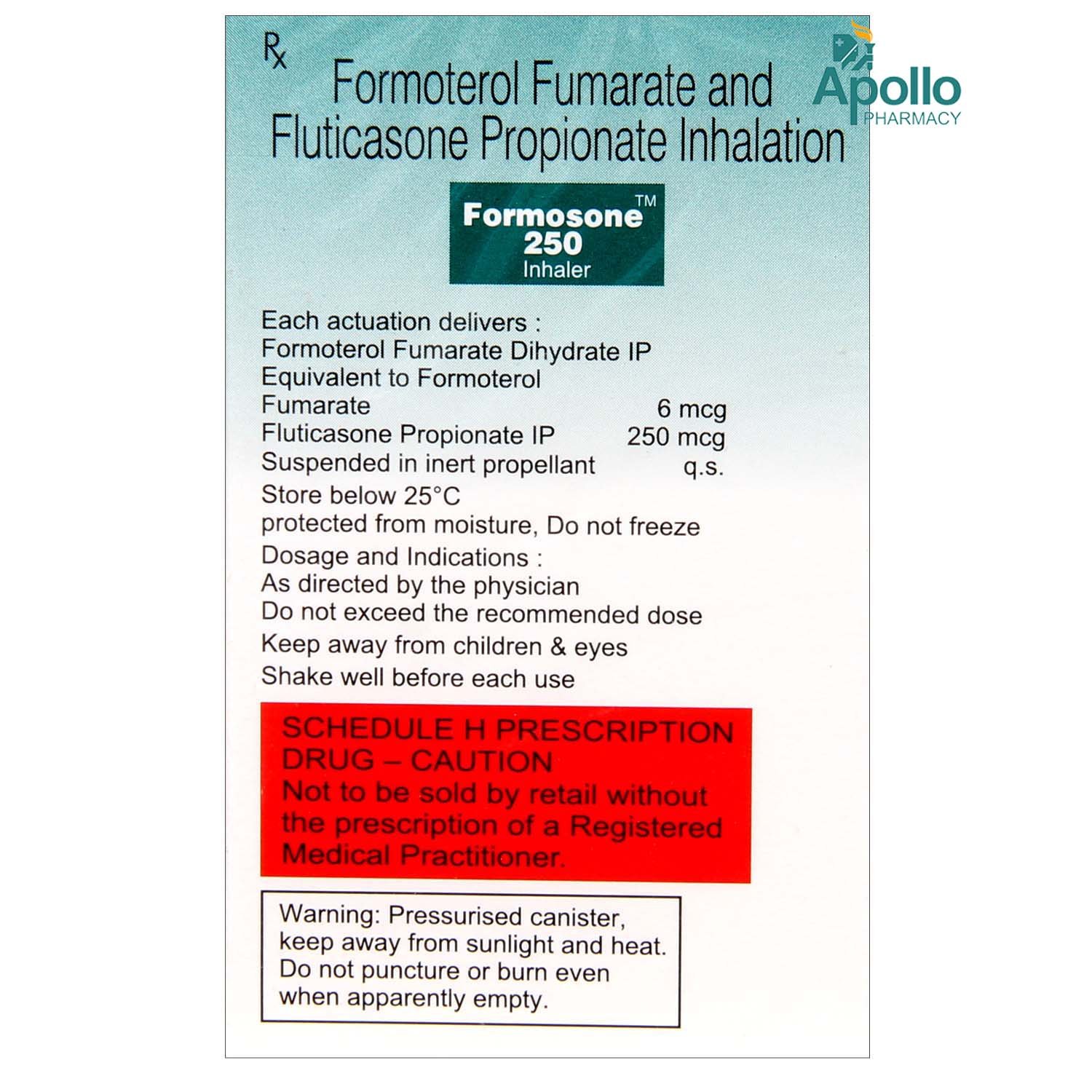 Formosone 250 Inhaler 1's, Pack of 1 Inhaler Formosone 250 Inhaler 1's, Pack of 1 Inhaler