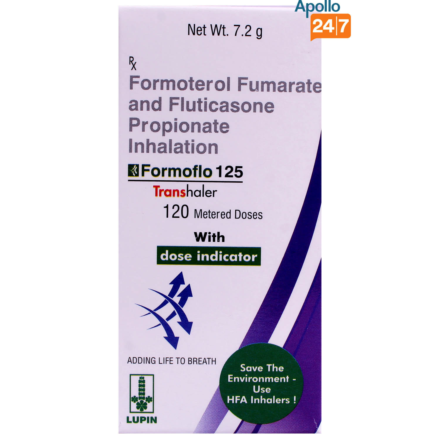 Formoflo 125 Transhaler 7.2 gm, Pack of 1 INHALER Formoflo 125 Transhaler 7.2 gm, Pack of 1 INHALER