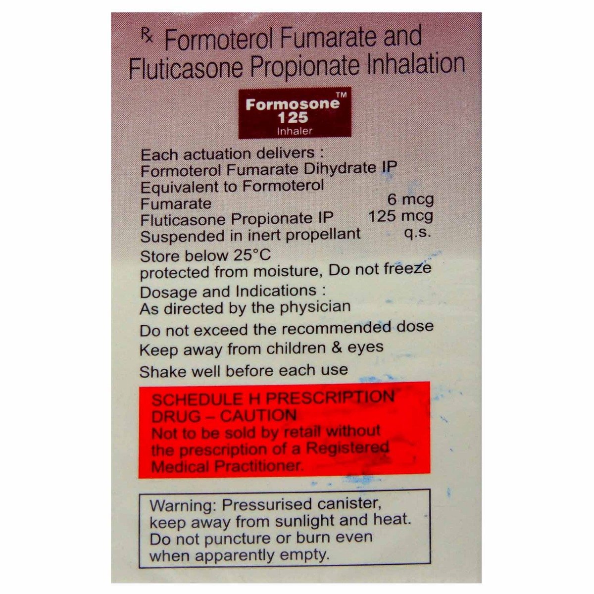 Formosone 125 Inhaler 120 mdi, Pack of 1 INHALER Formosone 125 Inhaler 120 mdi, Pack of 1 INHALER
