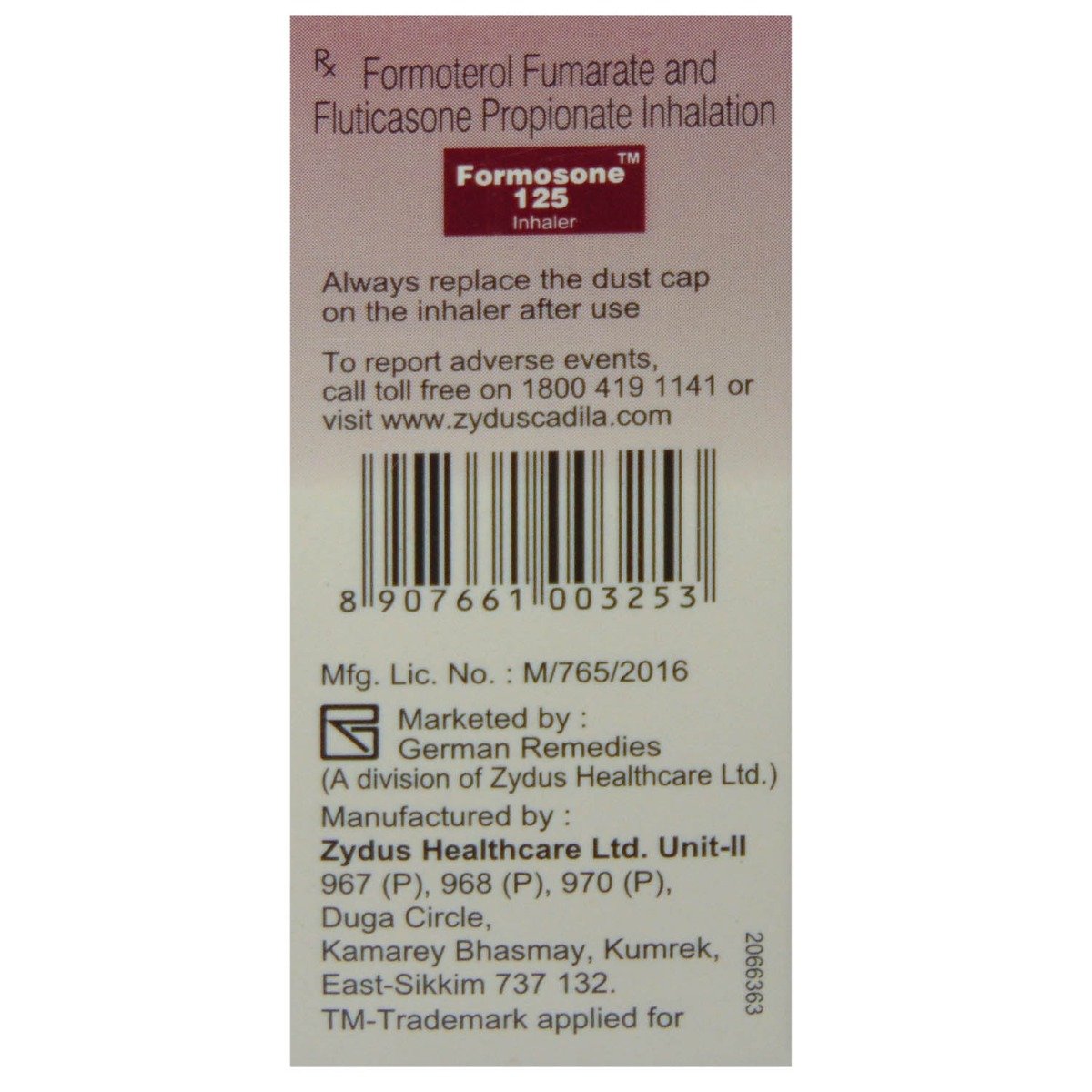Formosone 125 Inhaler 120 mdi, Pack of 1 INHALER Formosone 125 Inhaler 120 mdi, Pack of 1 INHALER