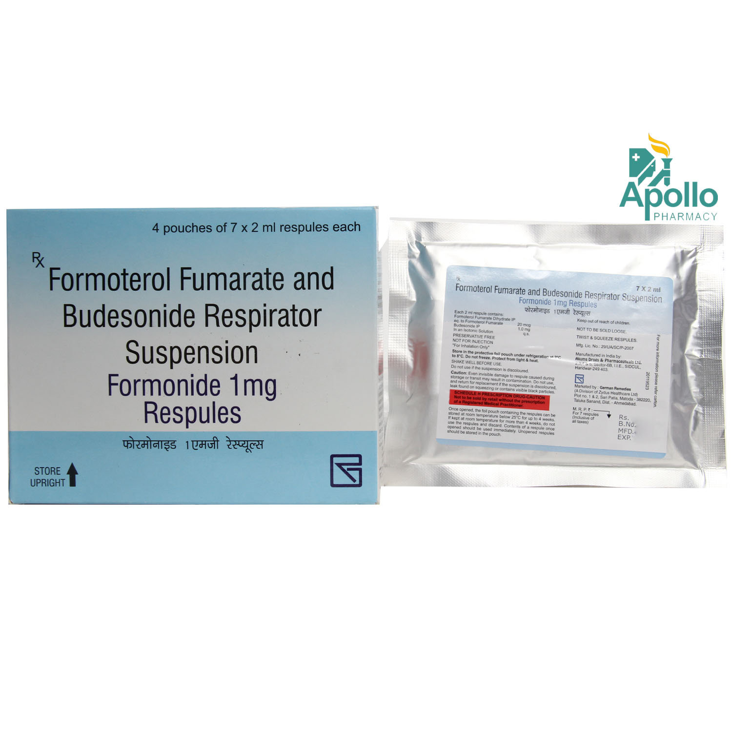 Formonide 1 mg Respules 7 x 2 ml, Pack of 7 RESPULES Formonide 1 mg Respules 7 x 2 ml, Pack of 7 RESPULES