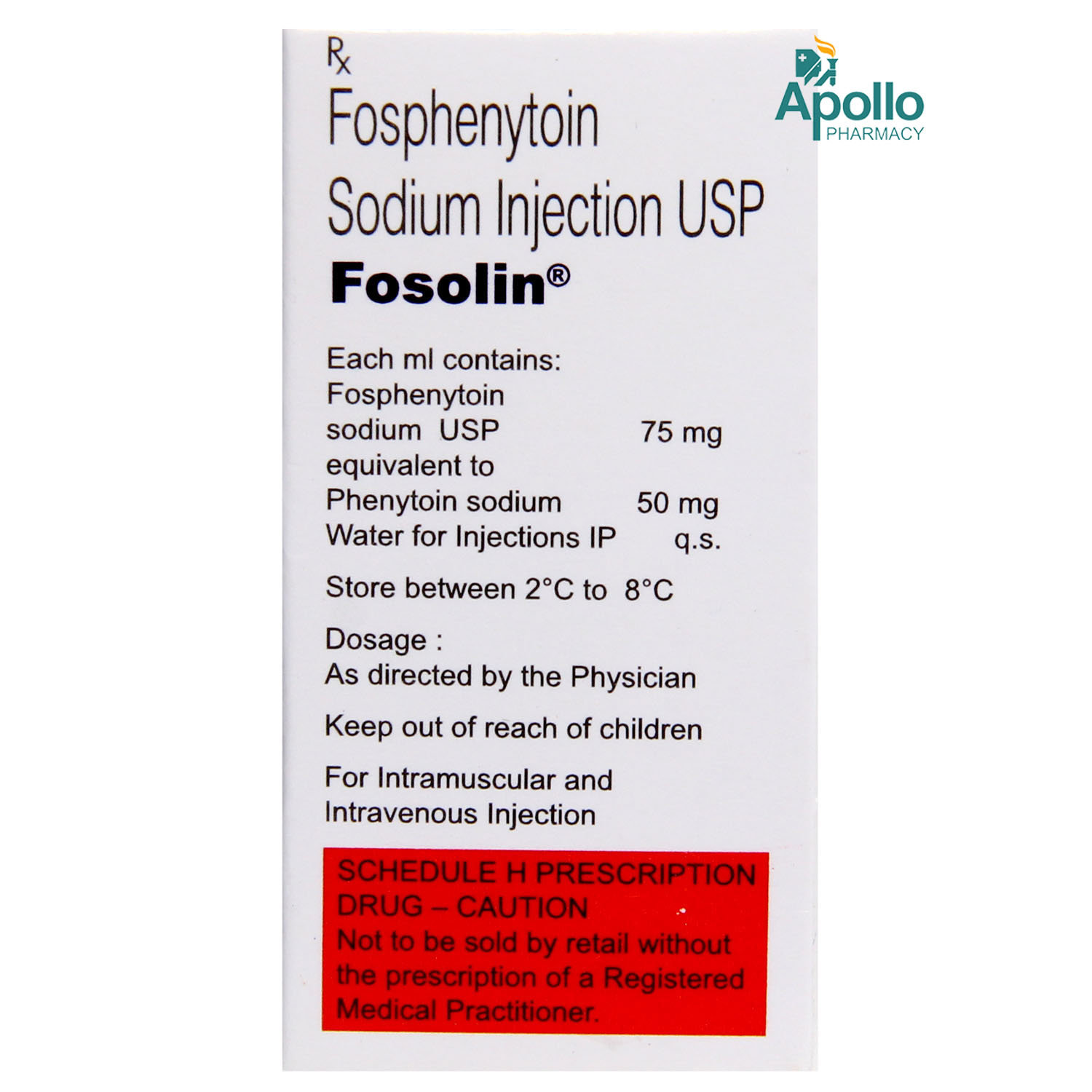 FOSOLIN 750MG INJECTION 10ML, Pack of 1 FOSOLIN 750MG INJECTION 10ML, Pack of 1