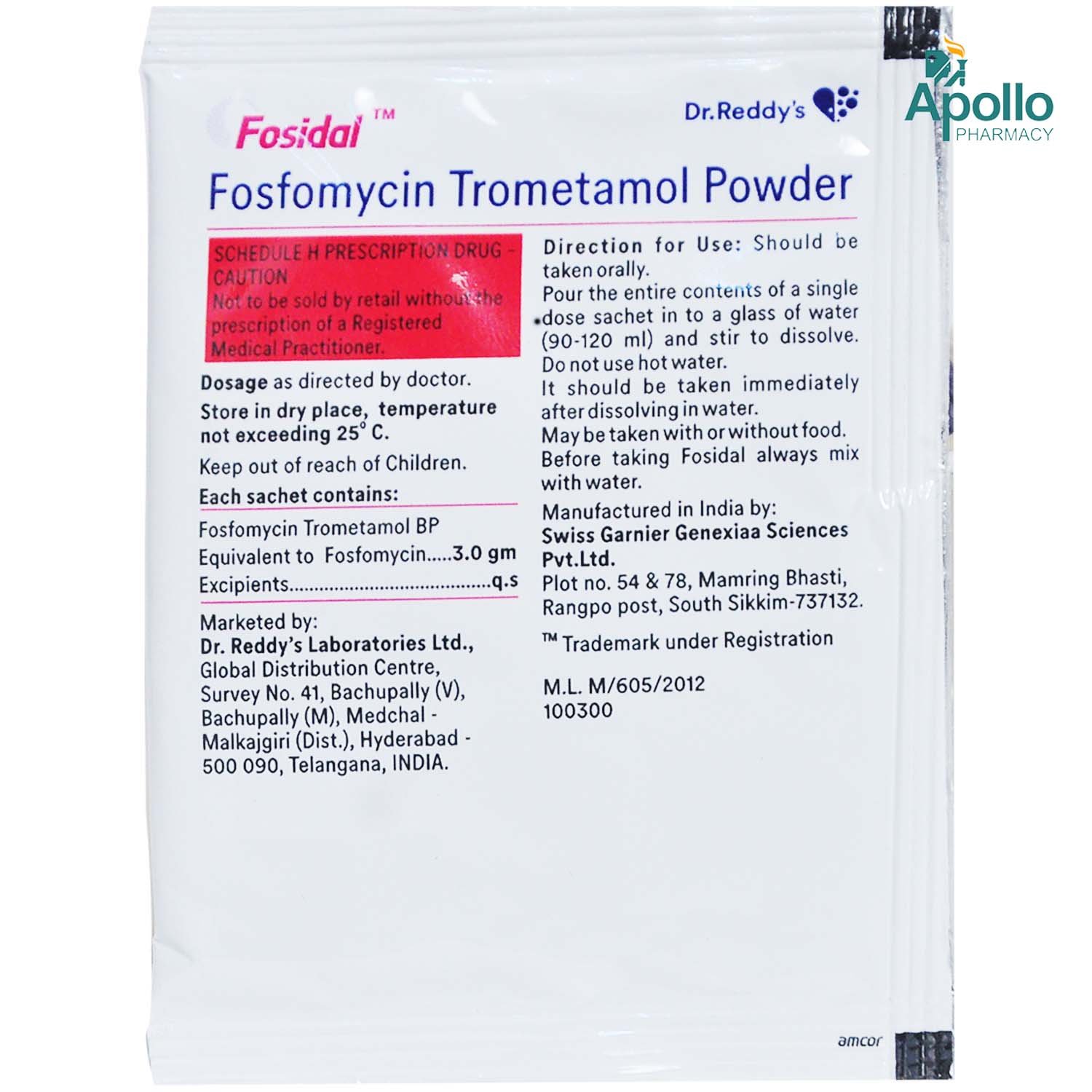 Fosidal Powder 8gm, Pack of 1 POWDER Fosidal Powder 8gm, Pack of 1 POWDER