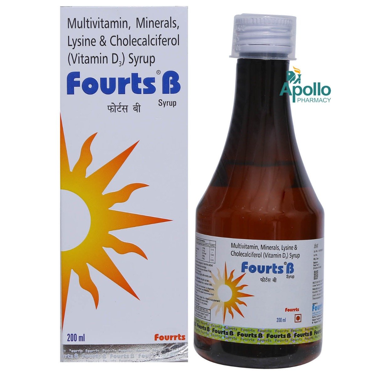 Fourts B Syrup 200 ml, Pack of 1 Fourts B Syrup 200 ml, Pack of 1