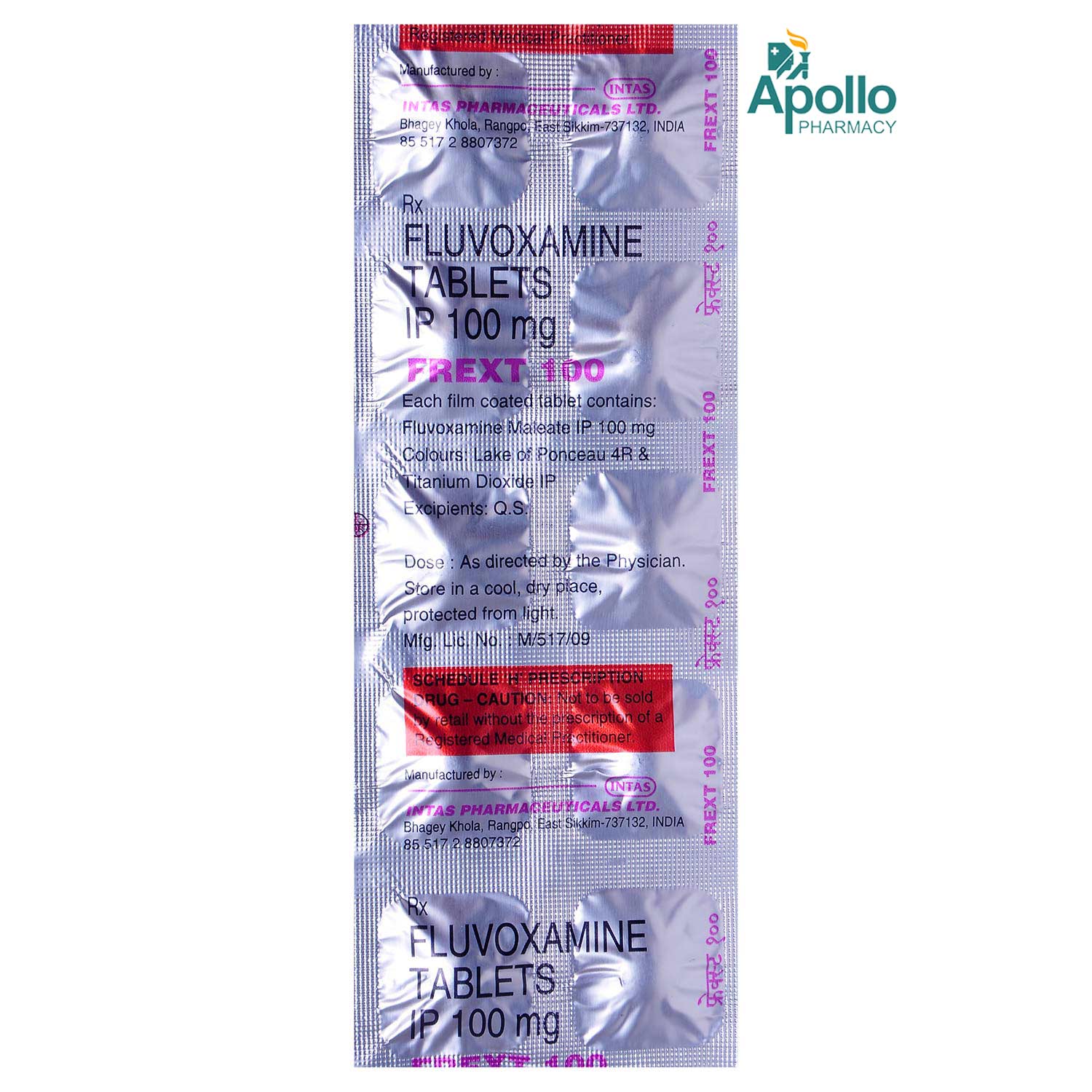 Frext 100 Tablet 10's, Pack of 10 TABLETS Frext 100 Tablet 10's, Pack of 10 TABLETS