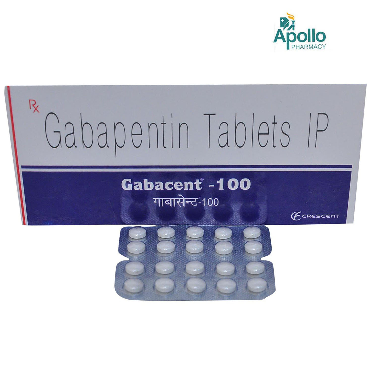 Gabacent 100 mg Tablet 10's, Pack of 10 TABLETS Gabacent 100 mg Tablet 10's, Pack of 10 TABLETS