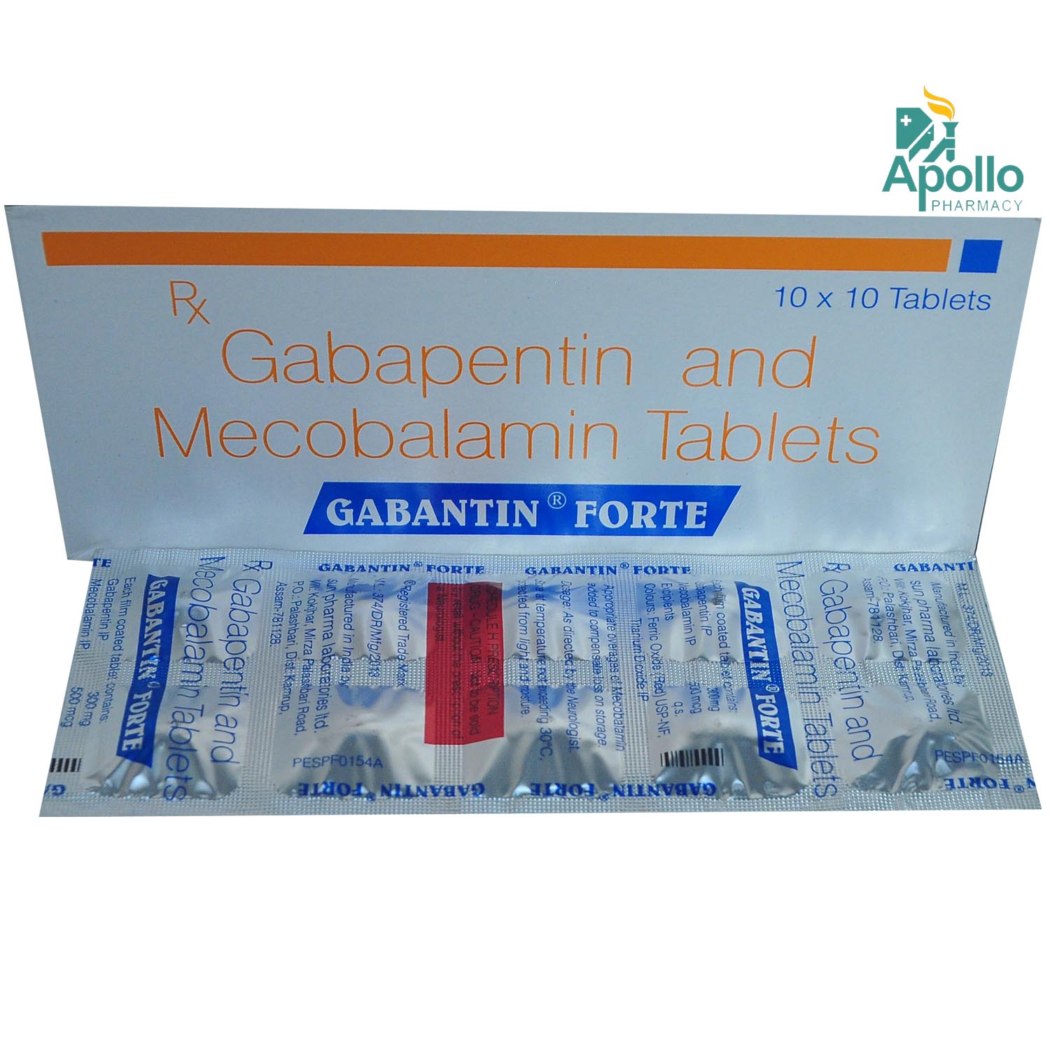 Gabantin Forte Tablet 10's, Pack of 10 TABLETS Gabantin Forte Tablet 10's, Pack of 10 TABLETS