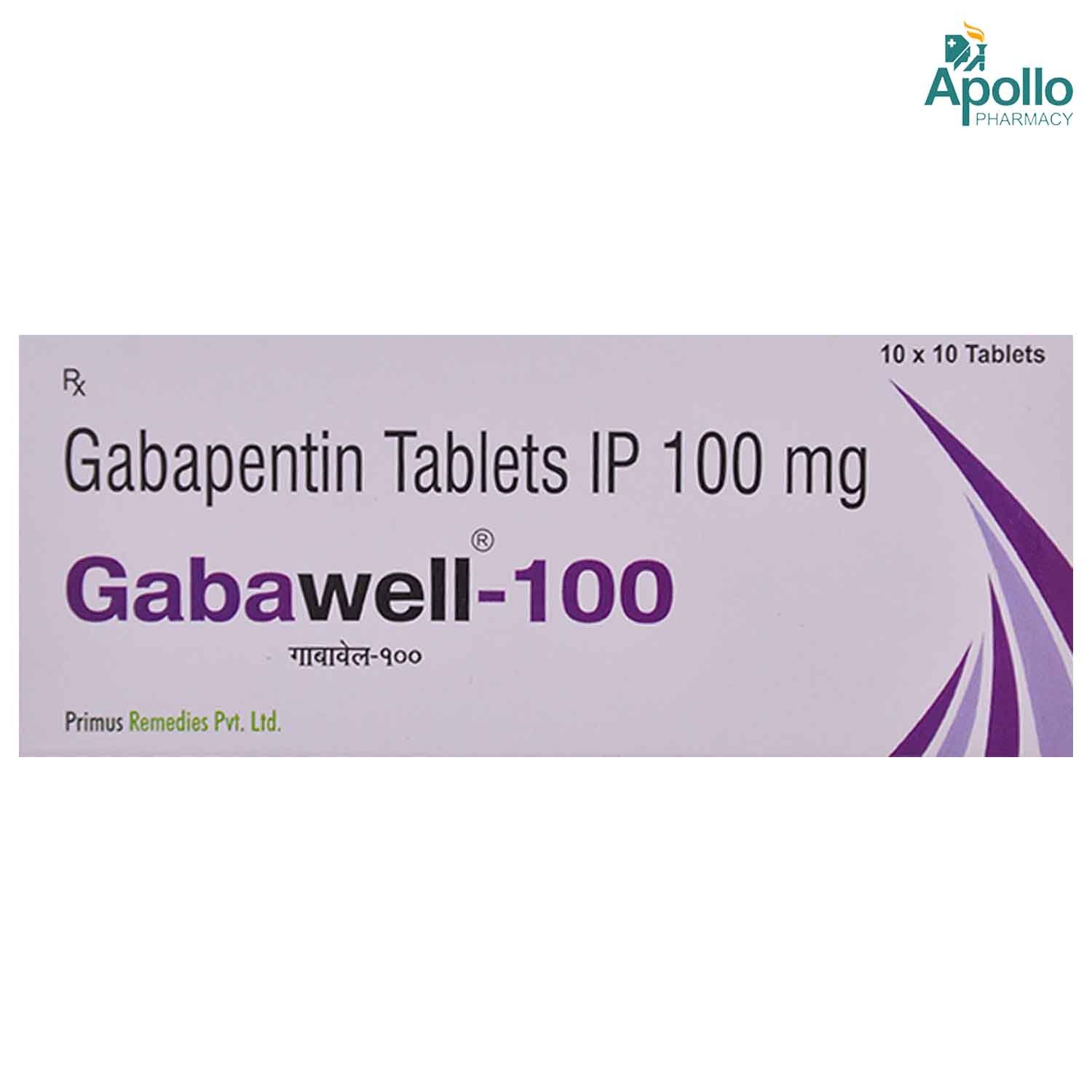 Gabawell-100 Tablet 10's, Pack of 10 TABLETS Gabawell-100 Tablet 10's, Pack of 10 TABLETS
