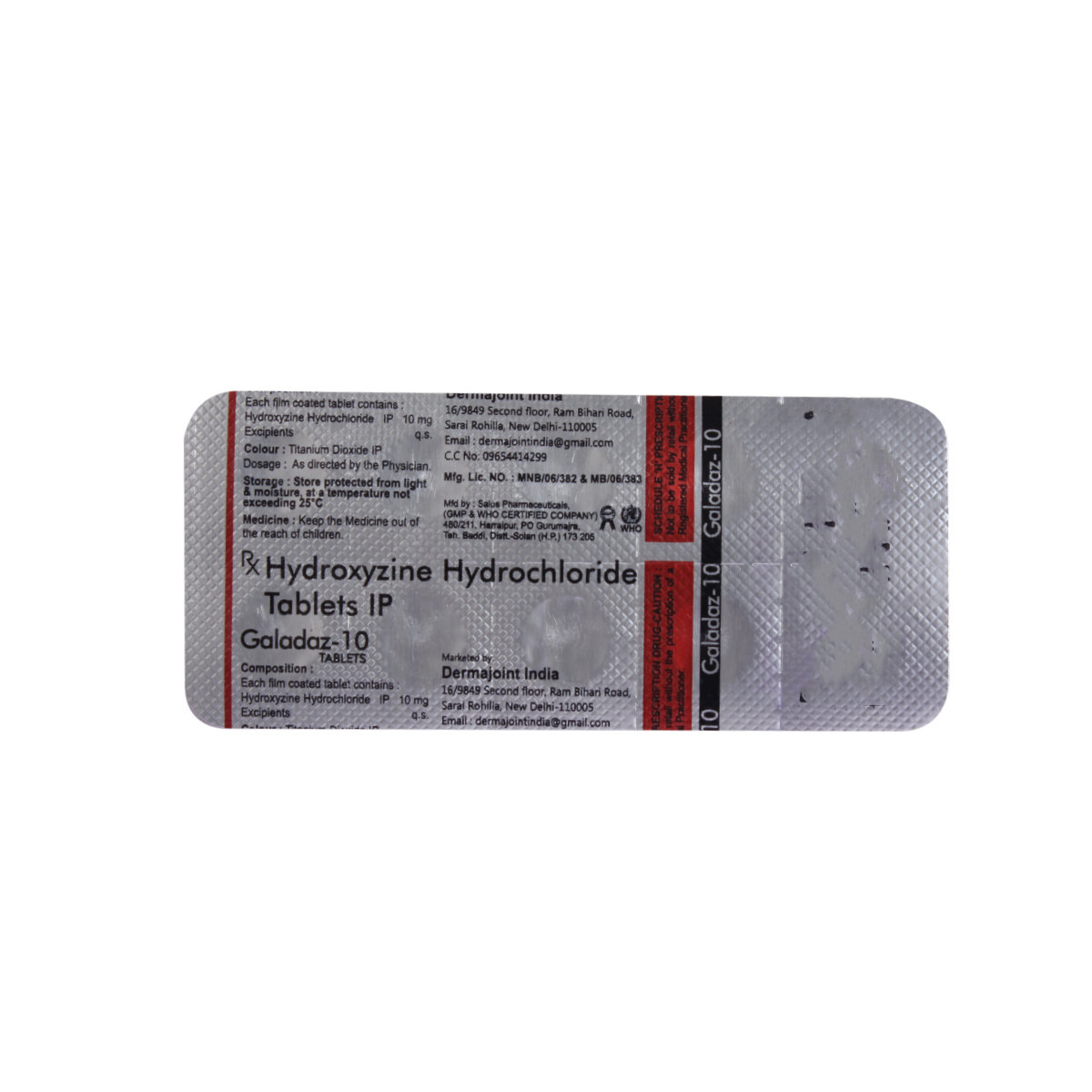 Galadaz 10 mg Tablet 10's, Pack of 10 TabletS Galadaz 10 mg Tablet 10's, Pack of 10 TabletS