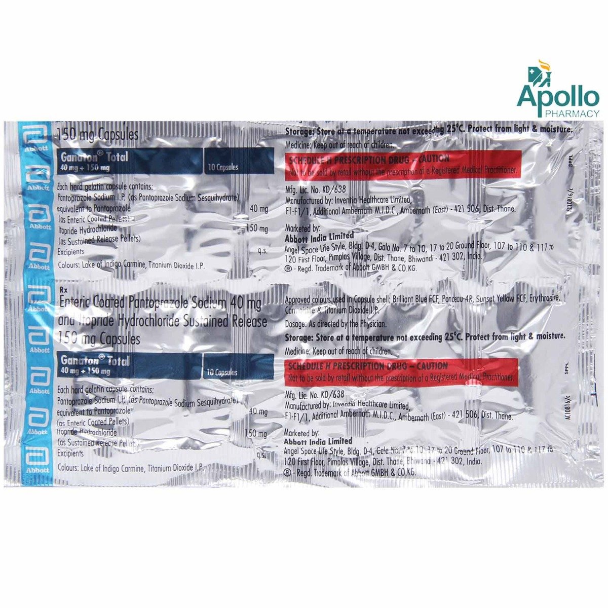 Ganaton Total Capsule 10's, Pack of 10 Ganaton Total Capsule 10's, Pack of 10