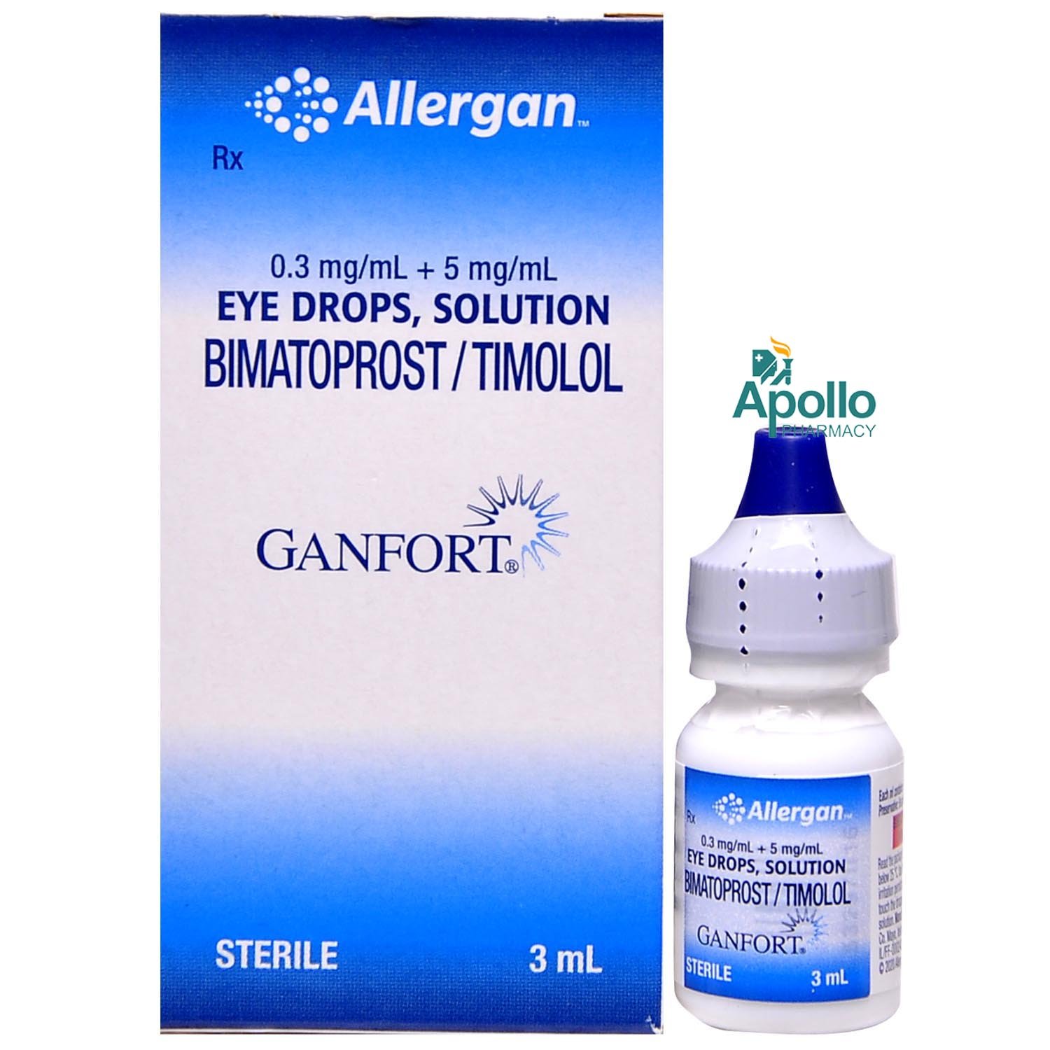 Ganfort Eye Drops 3 ml, Pack of 1 Ganfort Eye Drops 3 ml, Pack of 1