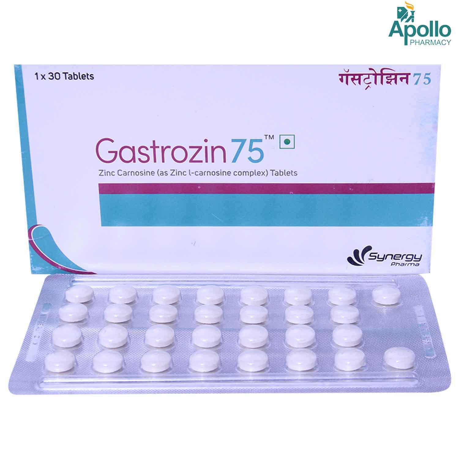 Gastrozin 75 Tablet 30's, Pack of 30 TABLETS Gastrozin 75 Tablet 30's, Pack of 30 TABLETS