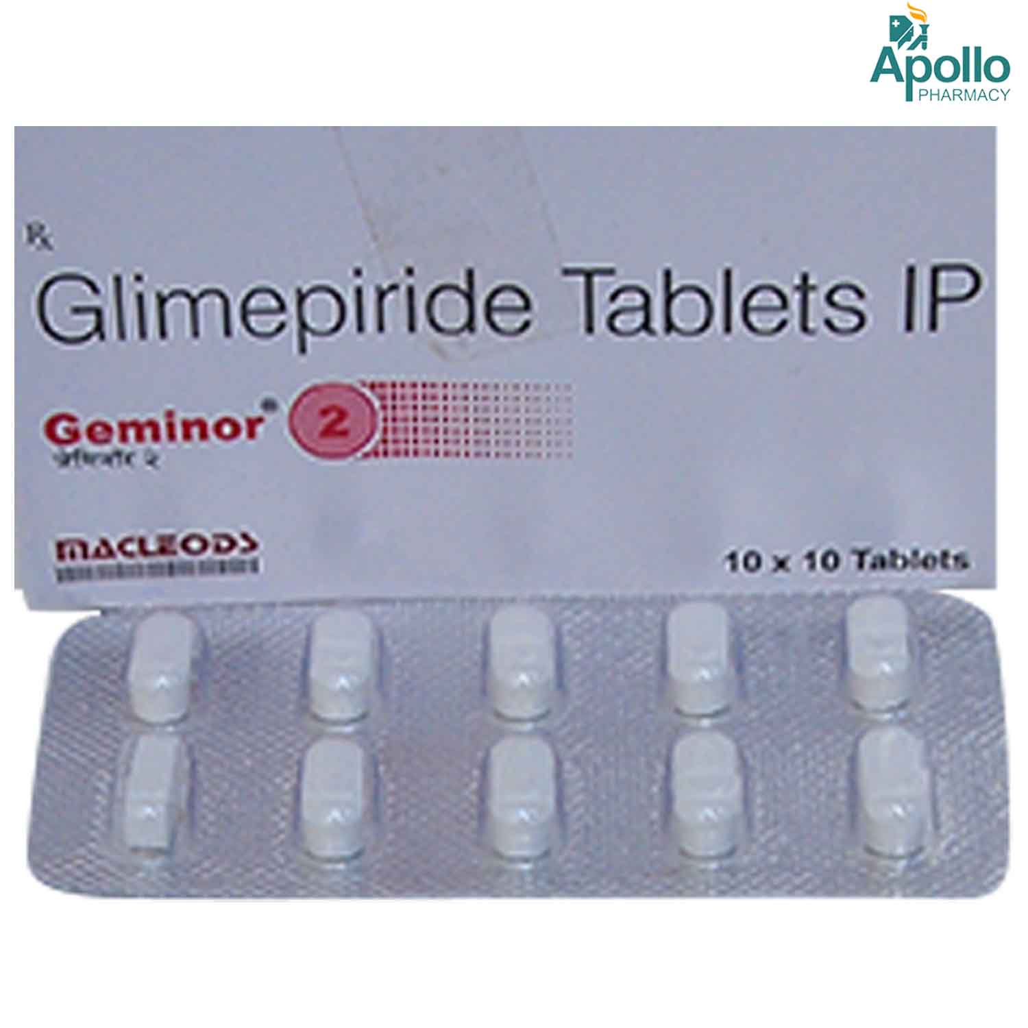 Geminor 2 mg Tablet 10's, Pack of 10 TABLETS Geminor 2 mg Tablet 10's, Pack of 10 TABLETS