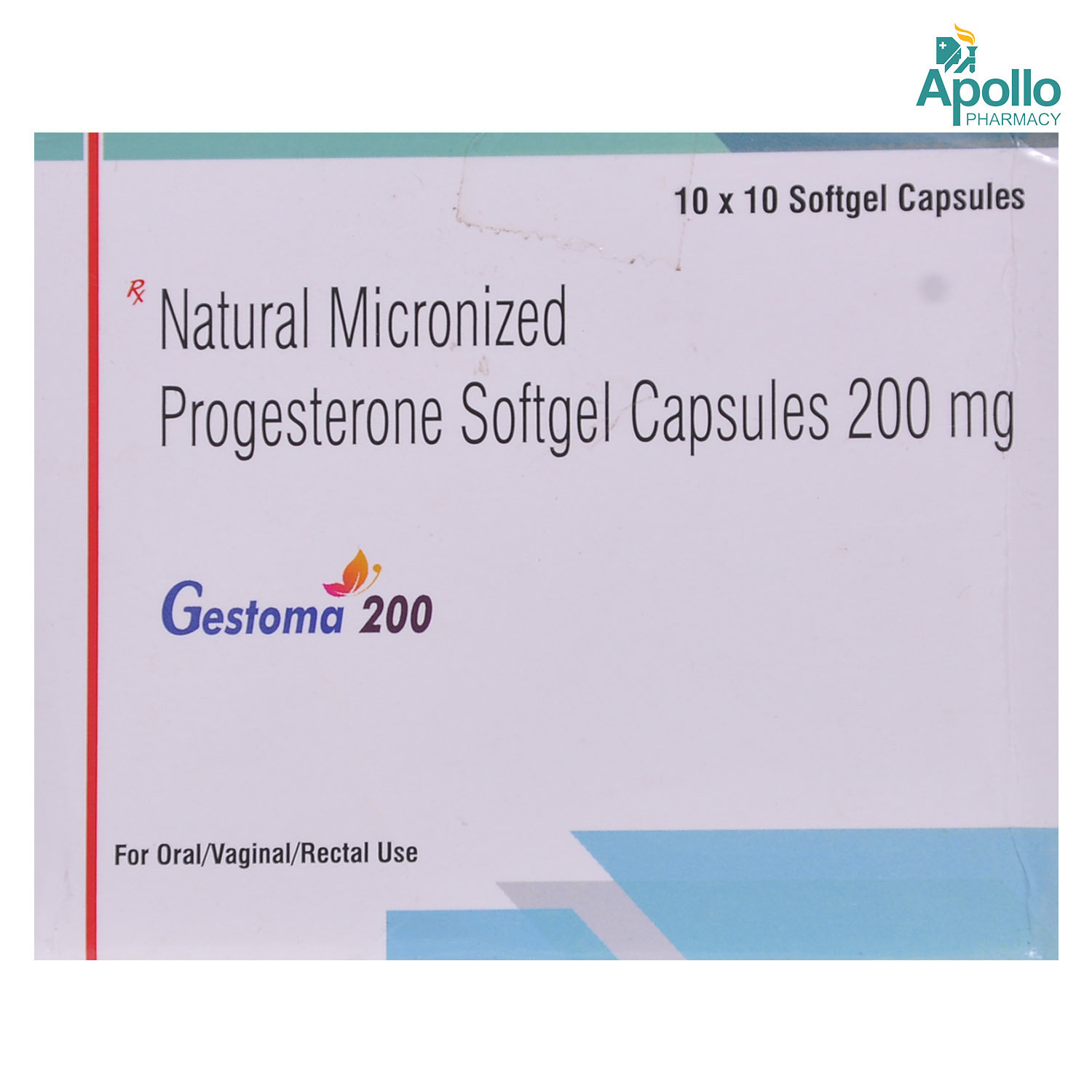 GESTOMA 200MG SOFTGEL CAPSULE 10'S, Pack of 10 CapsuleS GESTOMA 200MG SOFTGEL CAPSULE 10'S, Pack of 10 CapsuleS