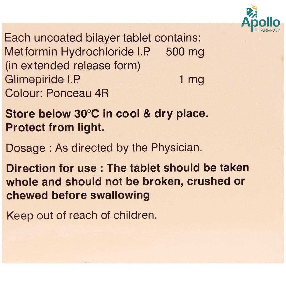 Glador M1 Tablet 15's, Pack of 15 TABLETS Glador M1 Tablet 15's, Pack of 15 TABLETS