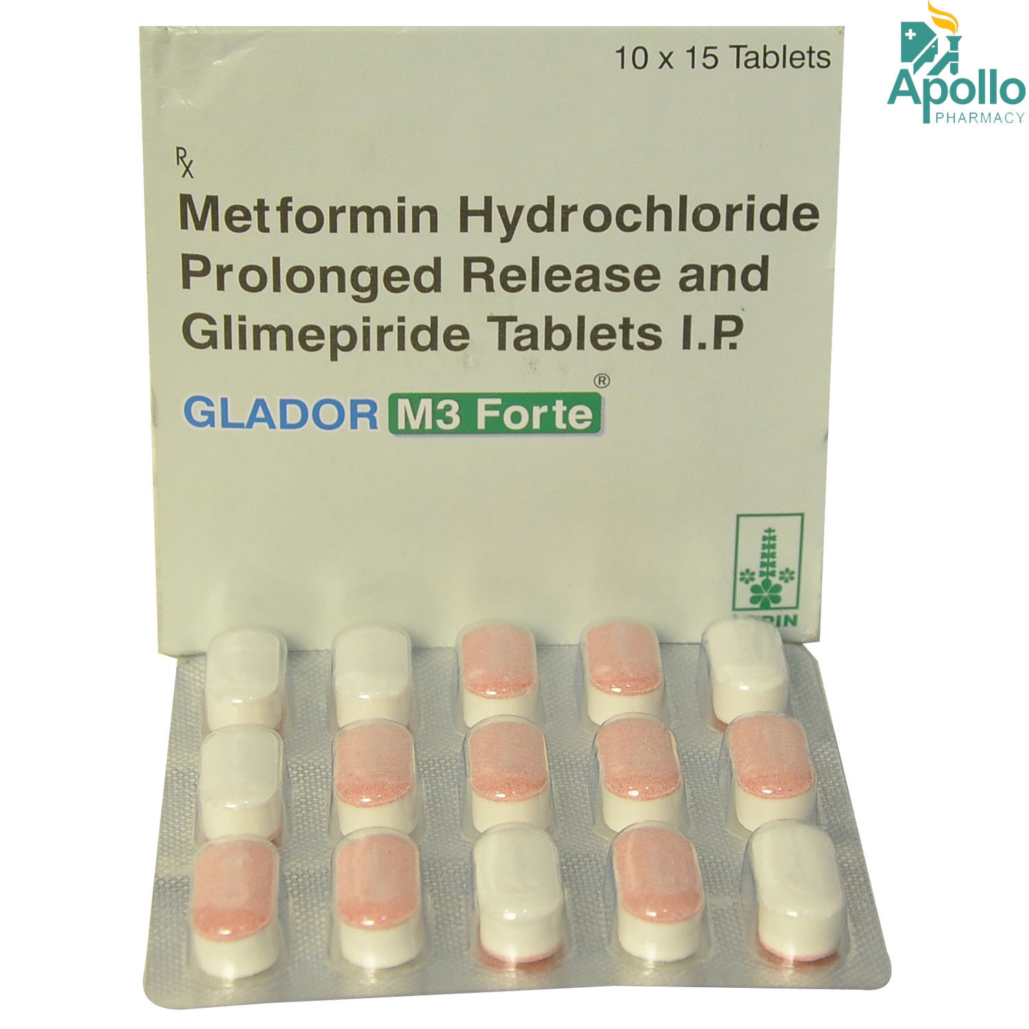 Glador M3 Forte Tablet 15's, Pack of 15 TabletS Glador M3 Forte Tablet 15's, Pack of 15 TabletS