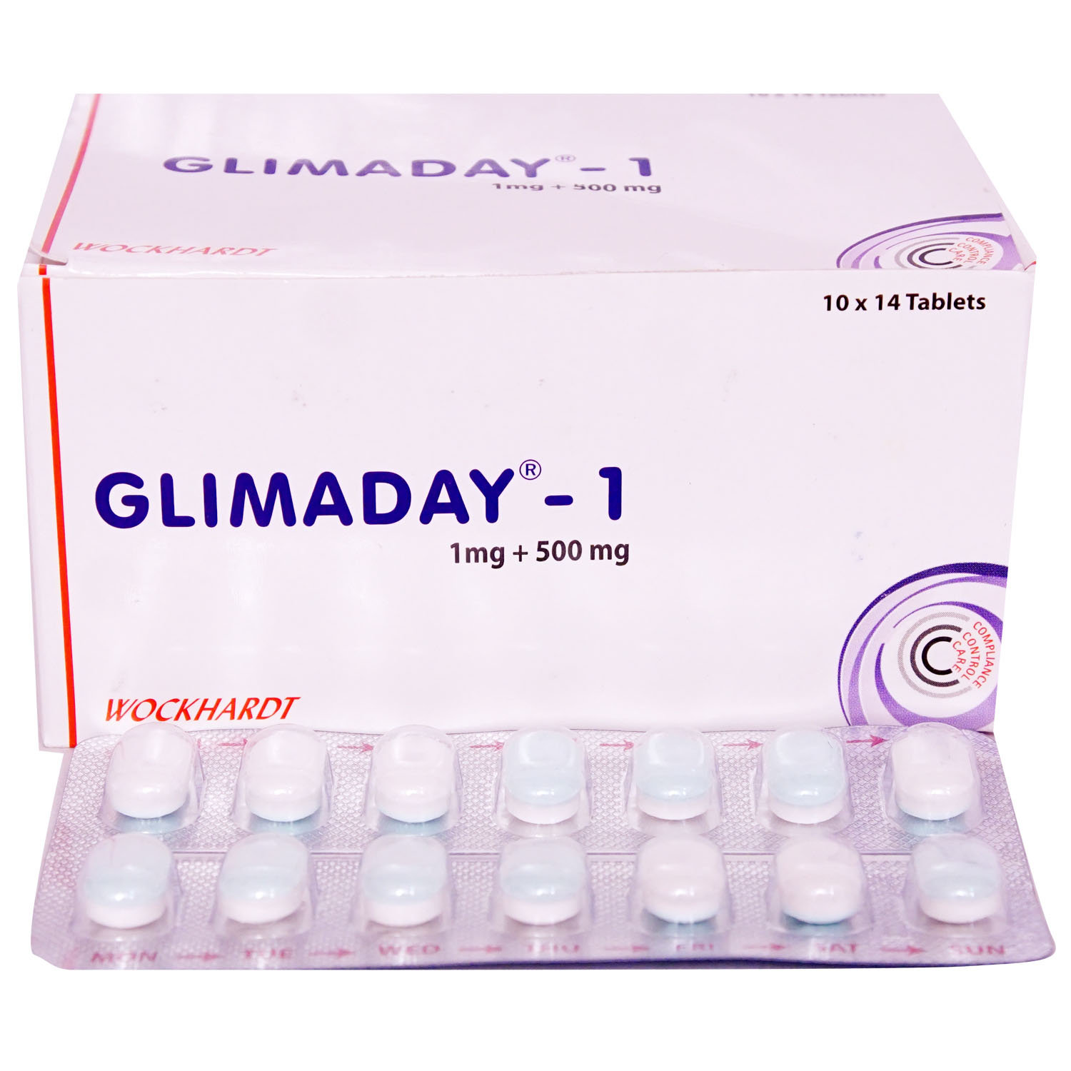 Glimaday-1 Tablet 14's, Pack of 14 TABLETS Glimaday-1 Tablet 14's, Pack of 14 TABLETS