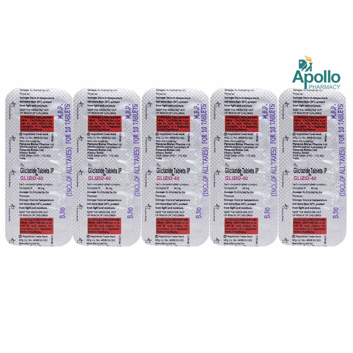 Glizid 40 Tablet 10's, Pack of 10 TABLETS Glizid 40 Tablet 10's, Pack of 10 TABLETS