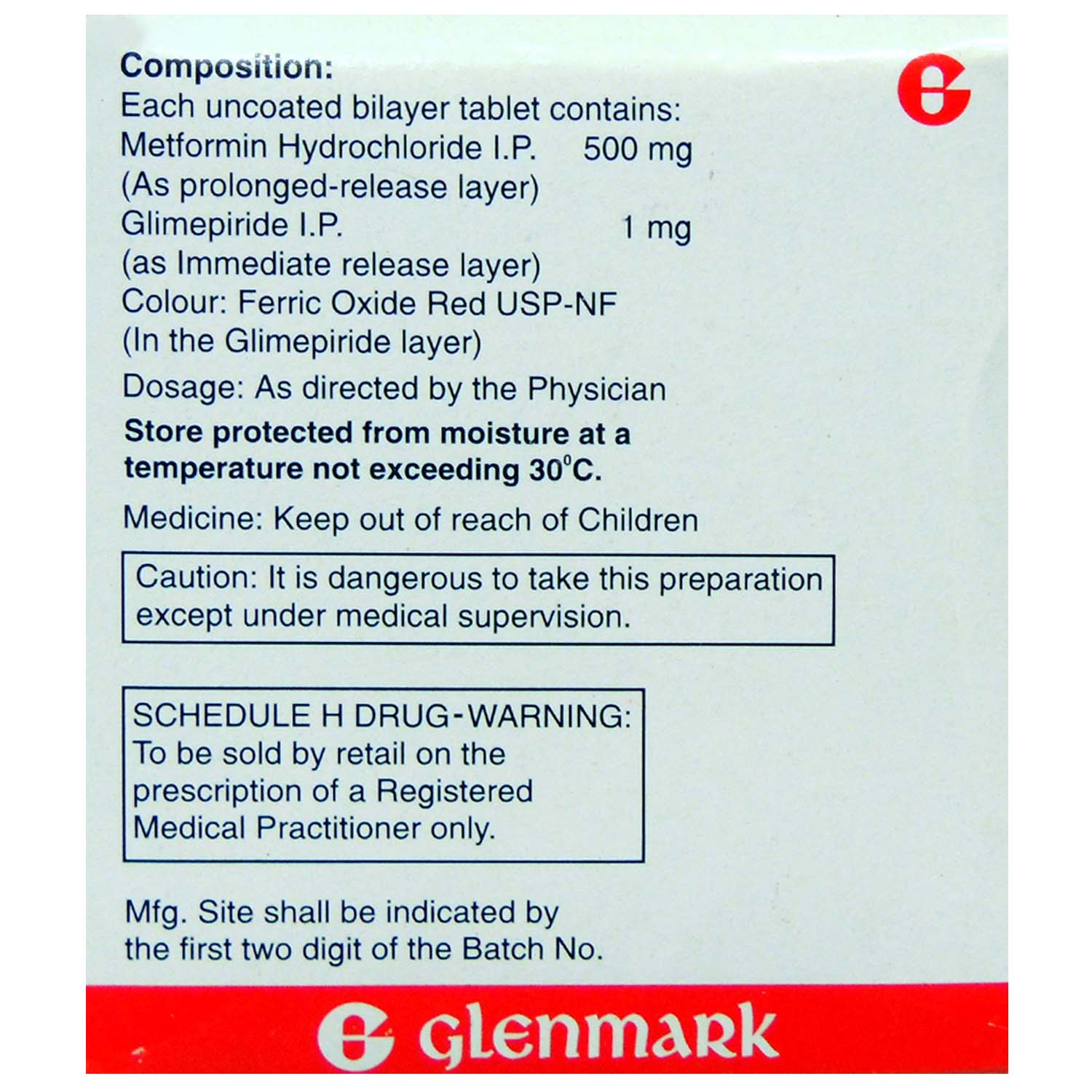 Glimulin-MF Tablet 15's, Pack of 15 TABLETS Glimulin-MF Tablet 15's, Pack of 15 TABLETS