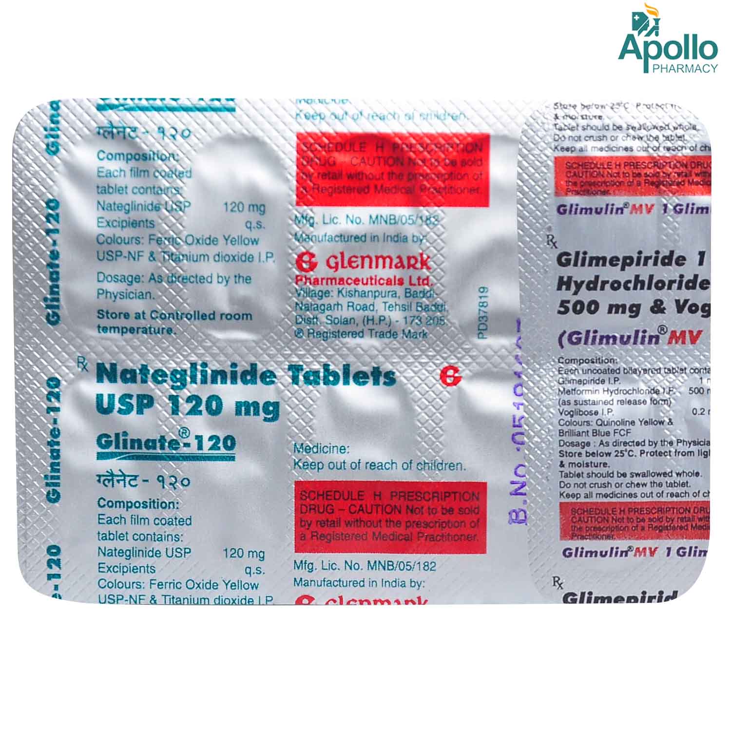 Glinate 120 Tablet 10's, Pack of 10 TABLETS Glinate 120 Tablet 10's, Pack of 10 TABLETS