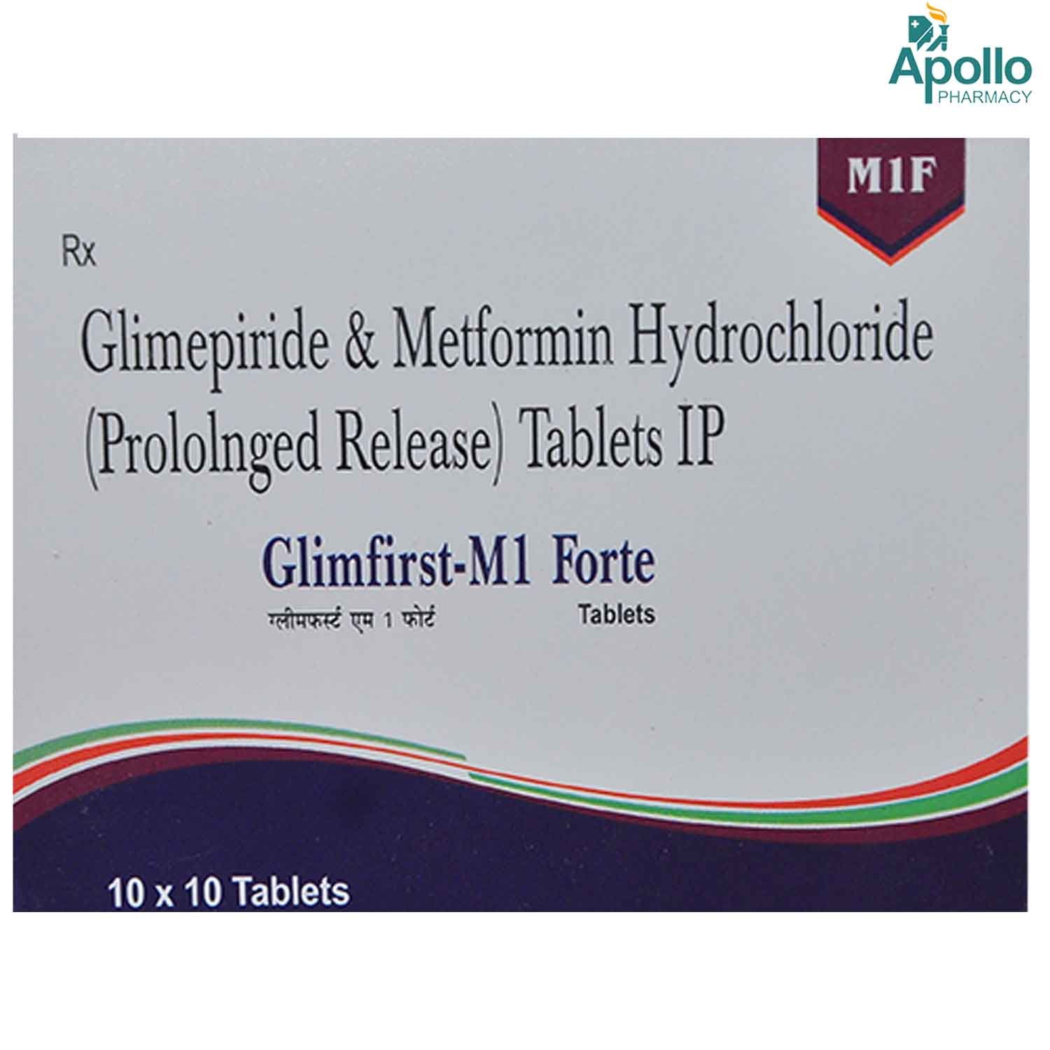 Glimfirst M1 Forte Tablet 10's, Pack of 10 TABLETS Glimfirst M1 Forte Tablet 10's, Pack of 10 TABLETS