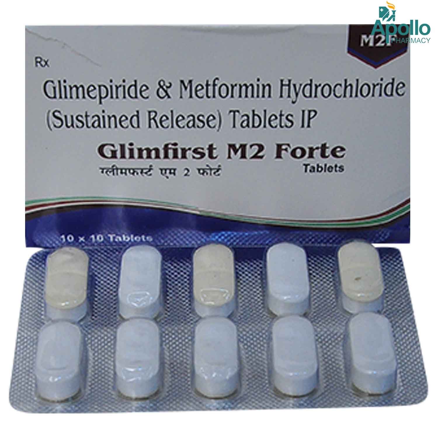 Glimfirst M2 Forte Tablet 10's, Pack of 10 TABLETS Glimfirst M2 Forte Tablet 10's, Pack of 10 TABLETS