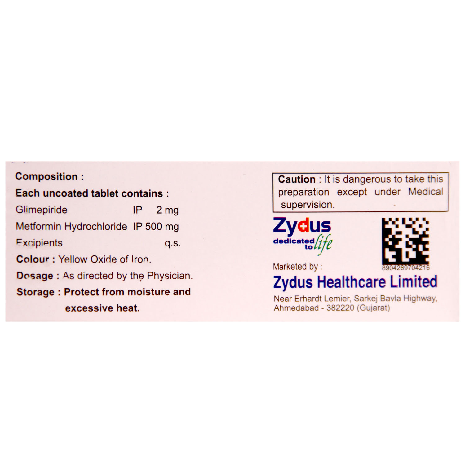 Glimp-M 2 Tablet 10's, Pack of 10 TABLETS Glimp-M 2 Tablet 10's, Pack of 10 TABLETS