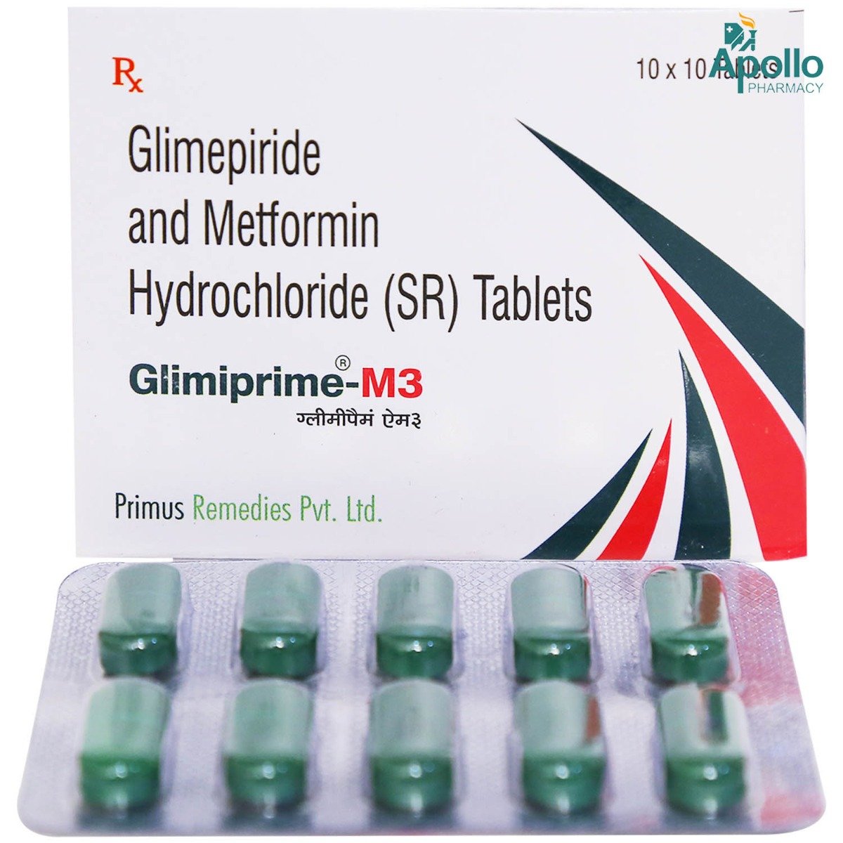 Glimiprime M 3 Tablet 10's, Pack of 10 TABLETS Glimiprime M 3 Tablet 10's, Pack of 10 TABLETS