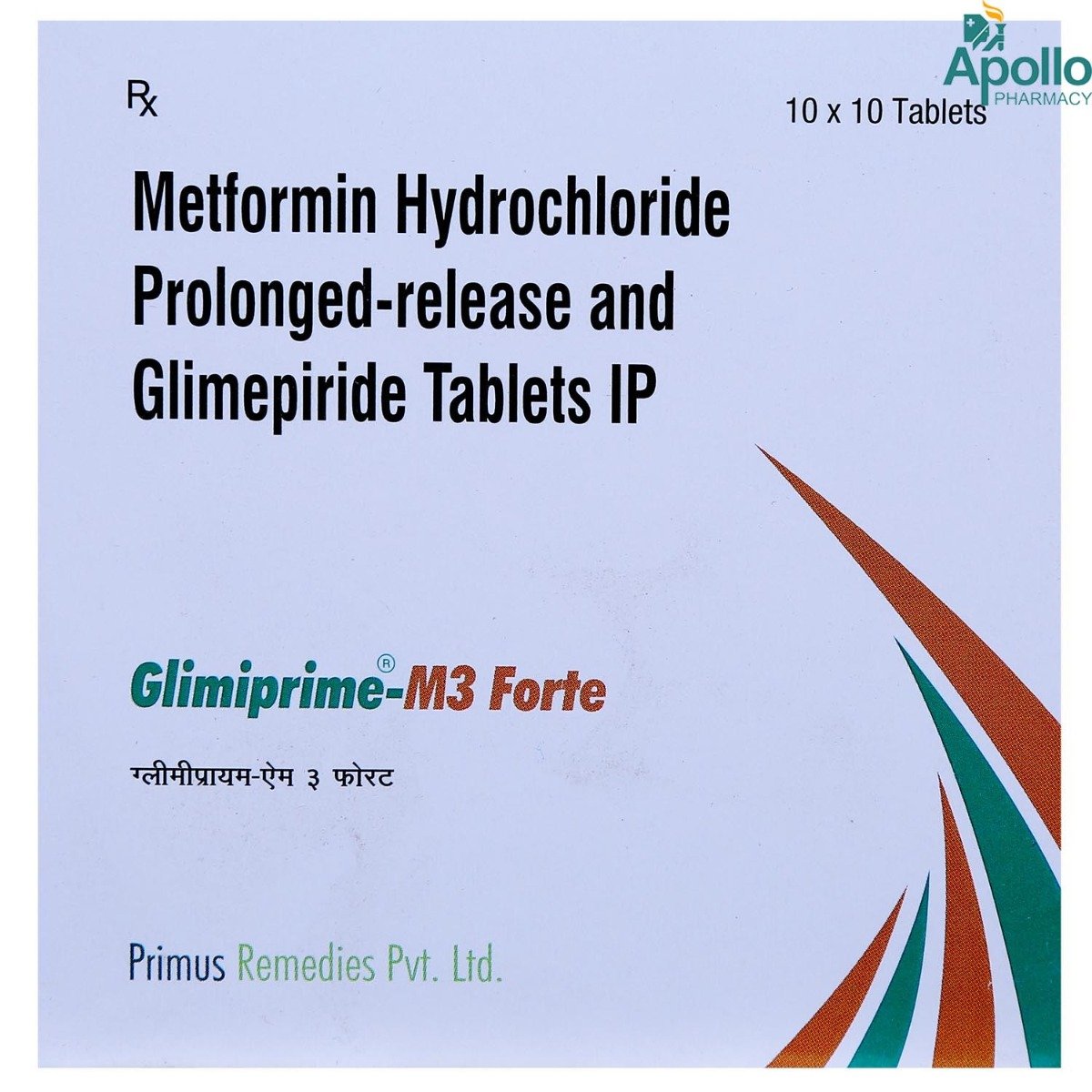 Glimiprime M 3 Forte Tablet 10's, Pack of 10 TABLETS Glimiprime M 3 Forte Tablet 10's, Pack of 10 TABLETS