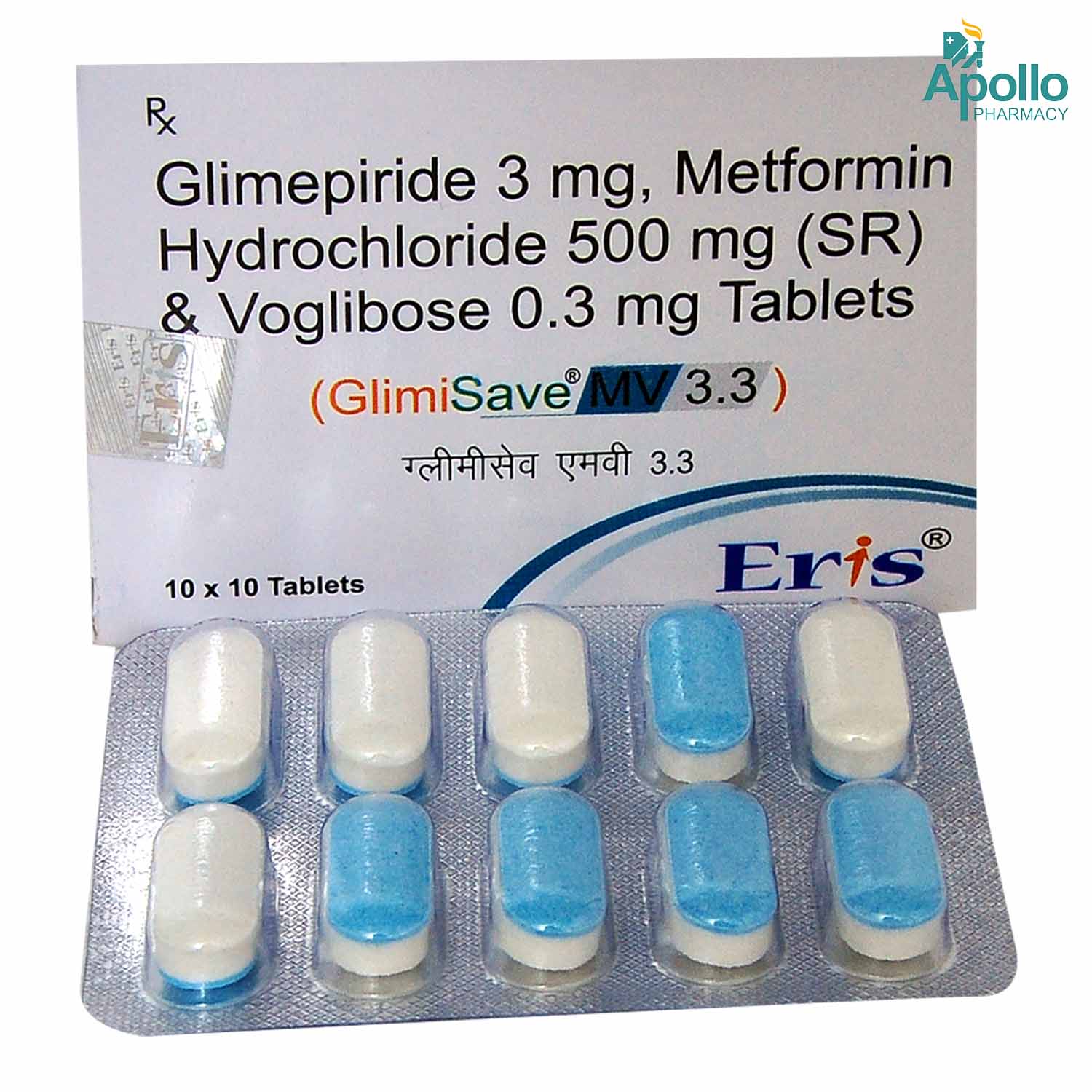 Glimisave MV 3.3 Tablet 10's, Pack of 10 TABLETS Glimisave MV 3.3 Tablet 10's, Pack of 10 TABLETS