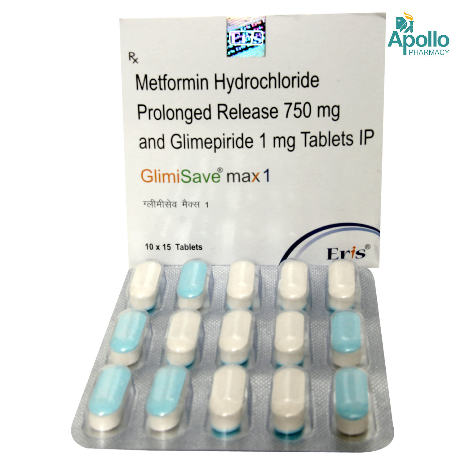Glimisave Max 1 Tablet 15's, Pack of 15 TabletS Glimisave Max 1 Tablet 15's, Pack of 15 TabletS