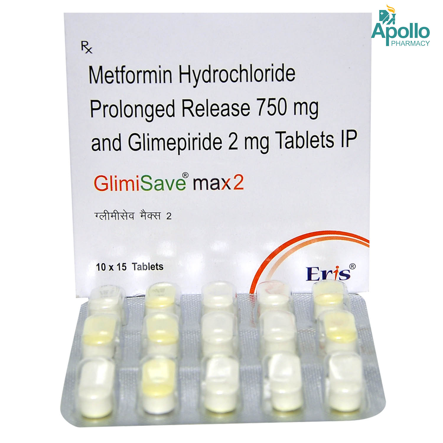 Glimisave Max 2 Tablet 15's, Pack of 15 TABLETS Glimisave Max 2 Tablet 15's, Pack of 15 TABLETS