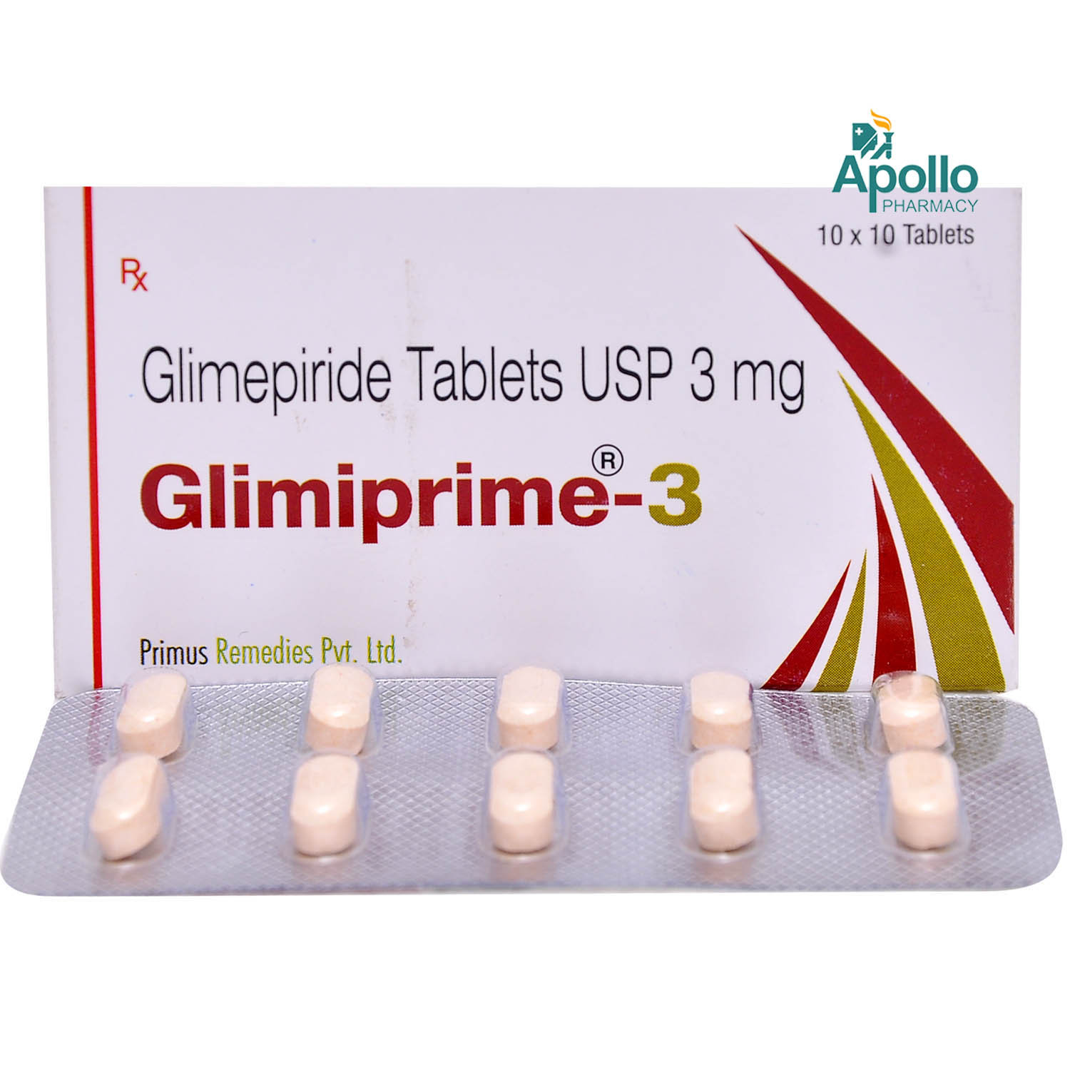 Glimiprime 3 Tablet 10's, Pack of 10 TabletS Glimiprime 3 Tablet 10's, Pack of 10 TabletS