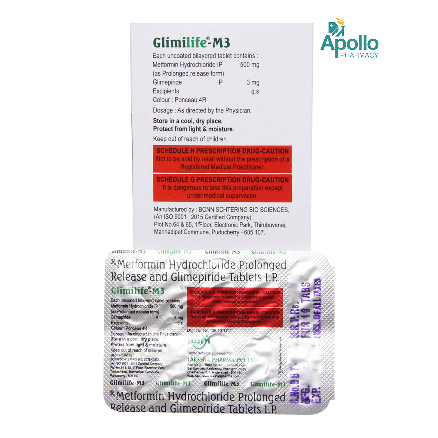 Glimilife-M3 Tablet 10's, Pack of 10 TABLETS Glimilife-M3 Tablet 10's, Pack of 10 TABLETS