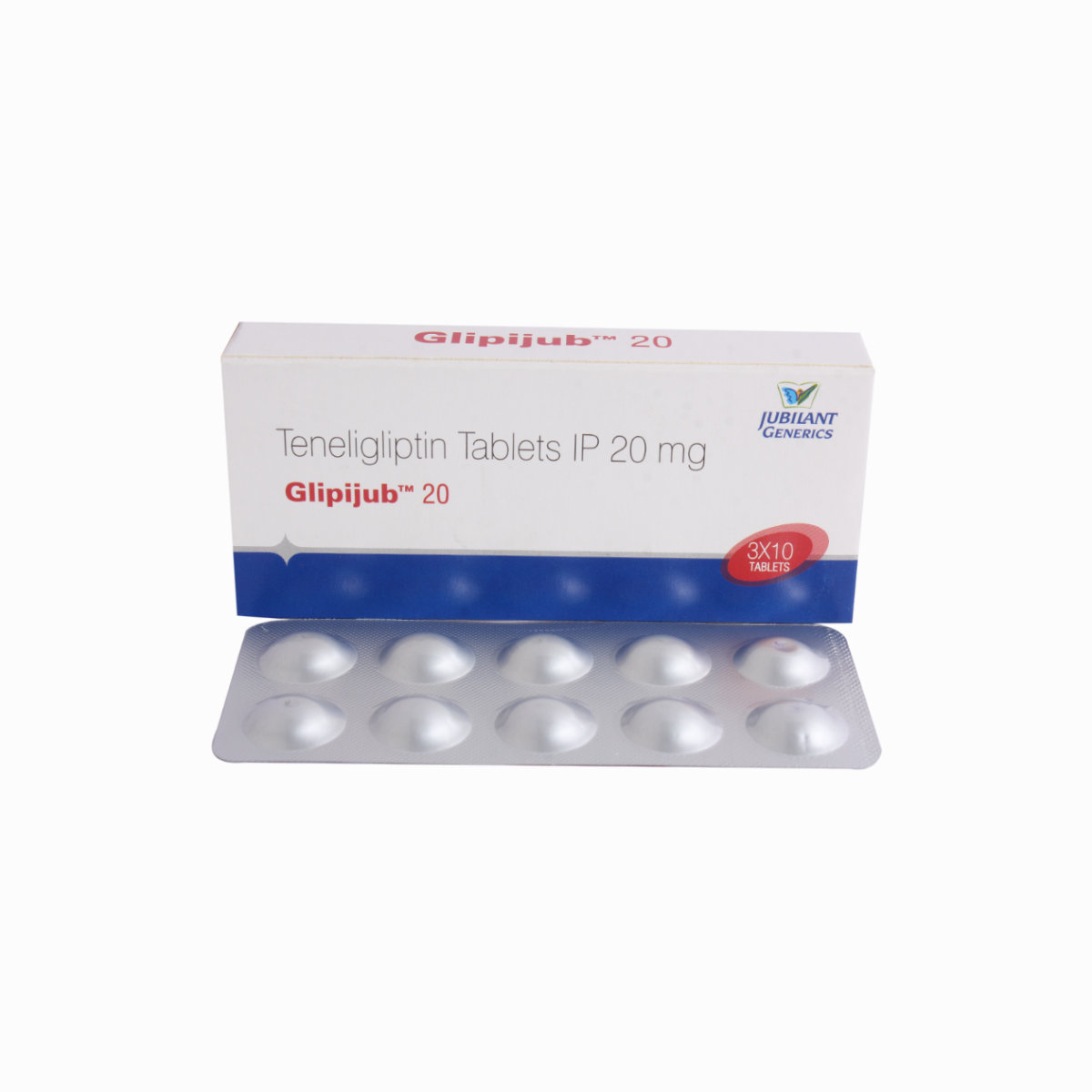 Glipijub 20 Tablet 10's, Pack of 10 TabletS Glipijub 20 Tablet 10's, Pack of 10 TabletS