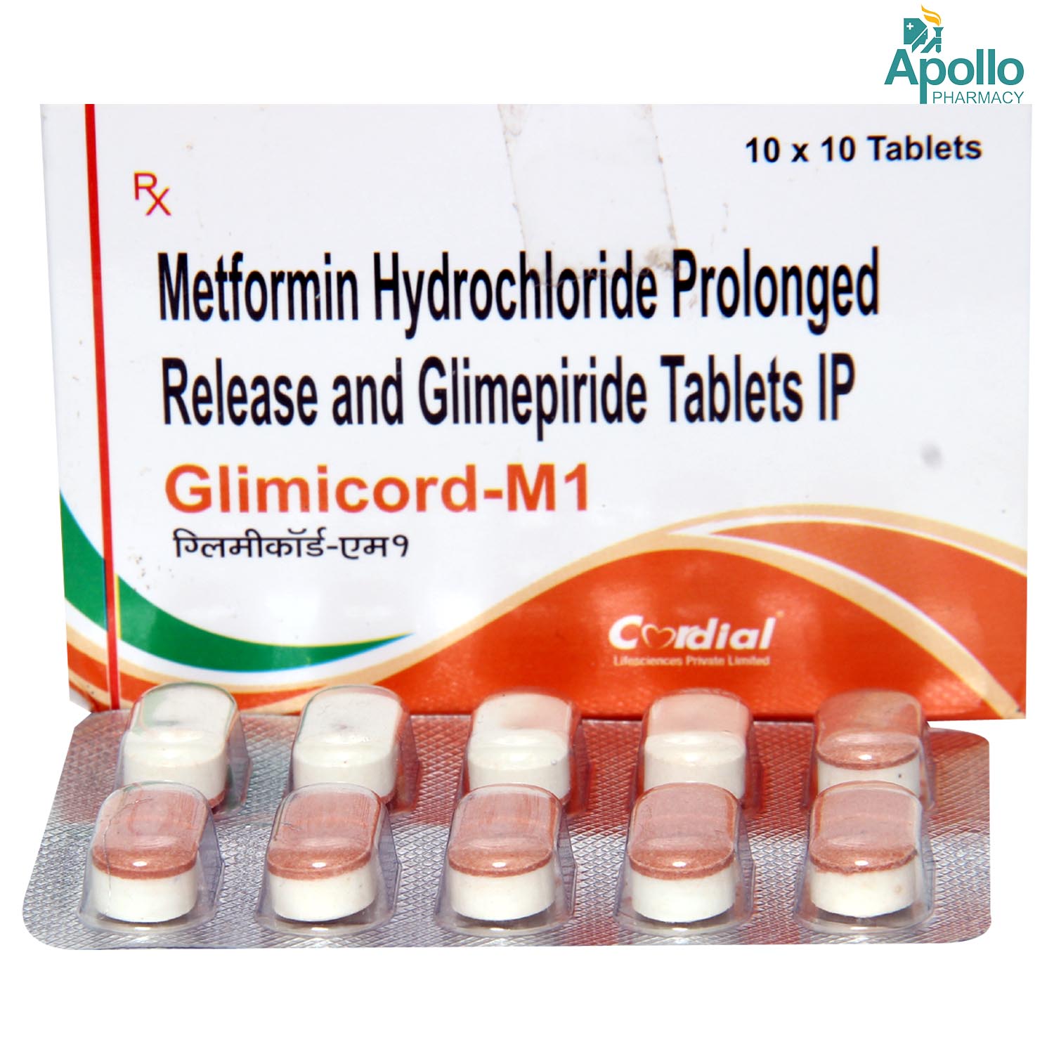 Glimicord-M1 Tablet 10's, Pack of 10 TABLETS Glimicord-M1 Tablet 10's, Pack of 10 TABLETS