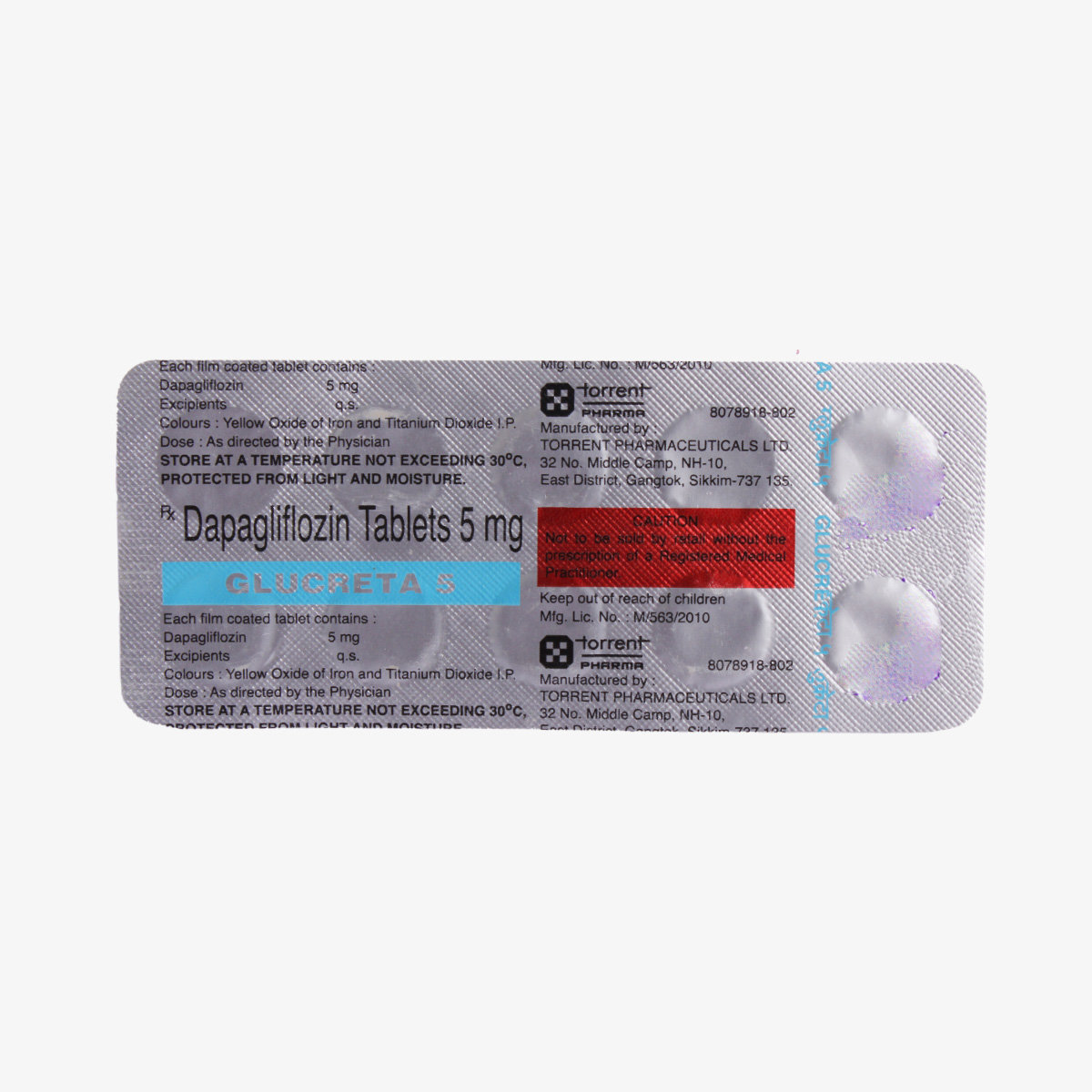 Glucreta 5 Tablet 10's, Pack of 10 TABLETS Glucreta 5 Tablet 10's, Pack of 10 TABLETS