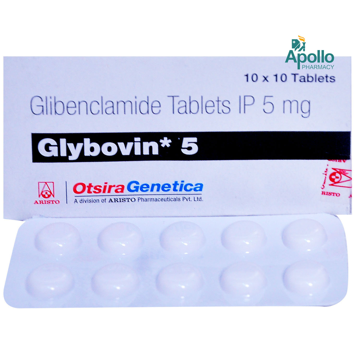 Glybovin 5 Tablet 10's, Pack of 10 TABLETS Glybovin 5 Tablet 10's, Pack of 10 TABLETS