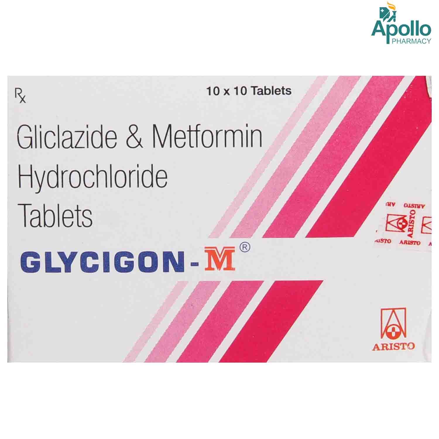 Glycigon M Tablet 10's, Pack of 10 TABLETS Glycigon M Tablet 10's, Pack of 10 TABLETS