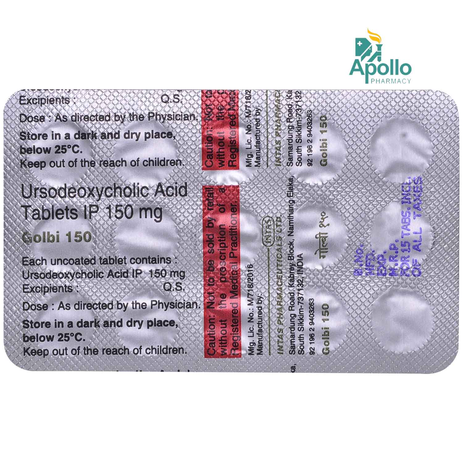 Golbi 150 Tablet 15's, Pack of 15 TabletS Golbi 150 Tablet 15's, Pack of 15 TabletS