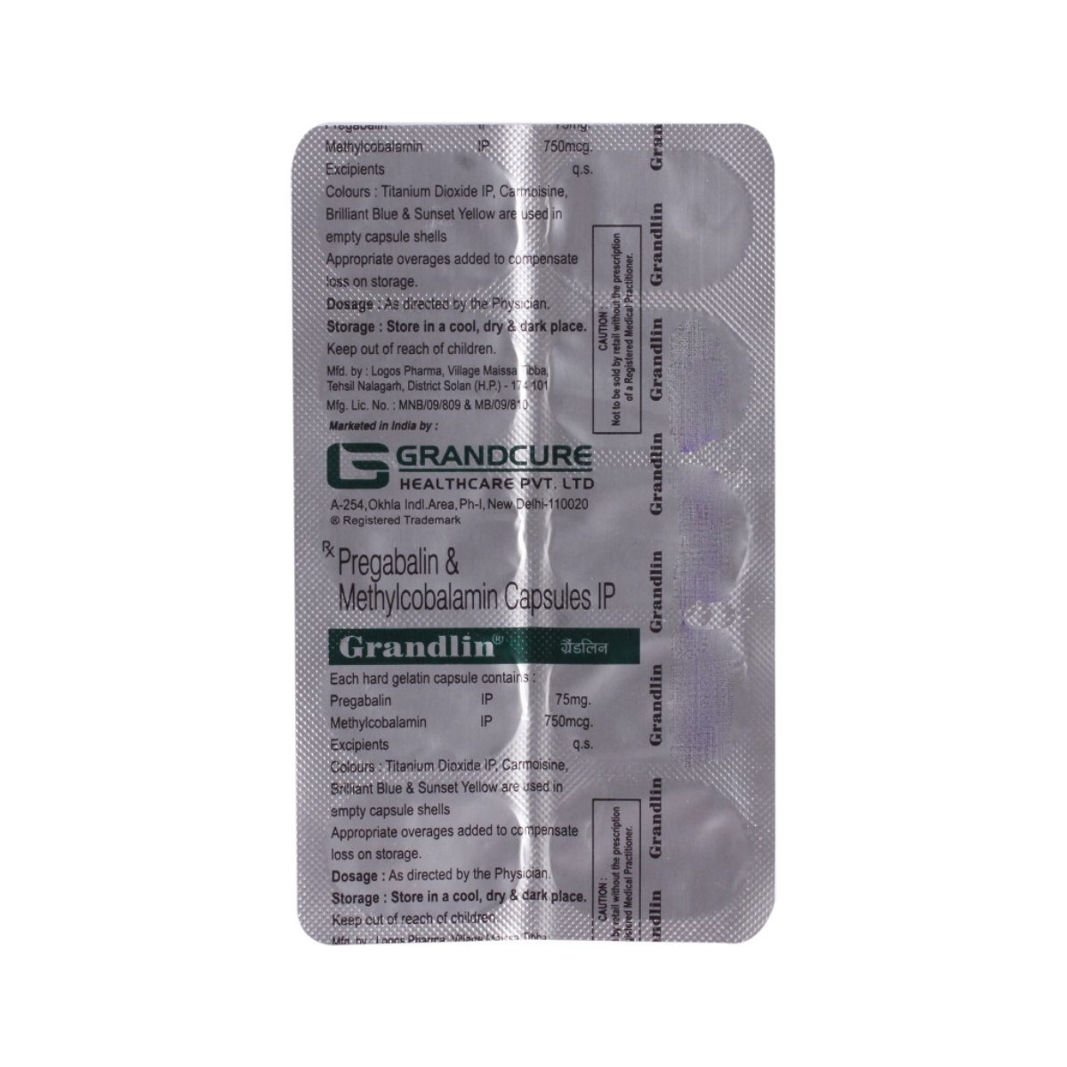 Grandlin Capsule 10's, Pack of 10 Grandlin Capsule 10's, Pack of 10