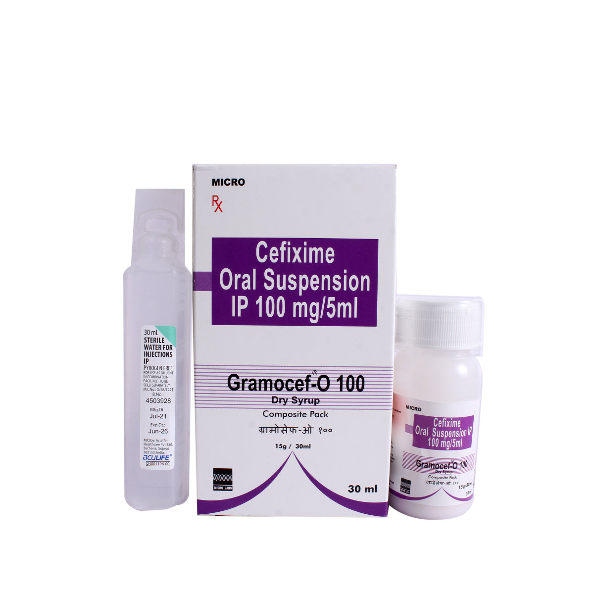 Gramocef-O 100 mg/5 ml Suspension 30 ml, Pack of 1 Liquid Gramocef-O 100 mg/5 ml Suspension 30 ml, Pack of 1 Liquid