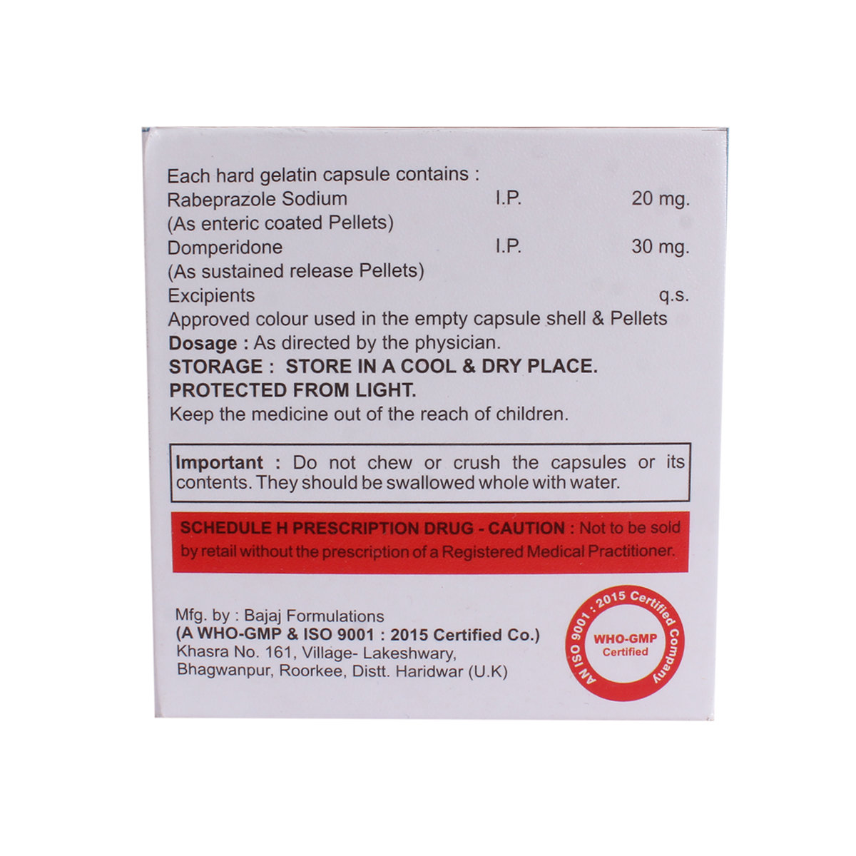 Gramoz-D Capsule 10's, Pack of 10 Gramoz-D Capsule 10's, Pack of 10