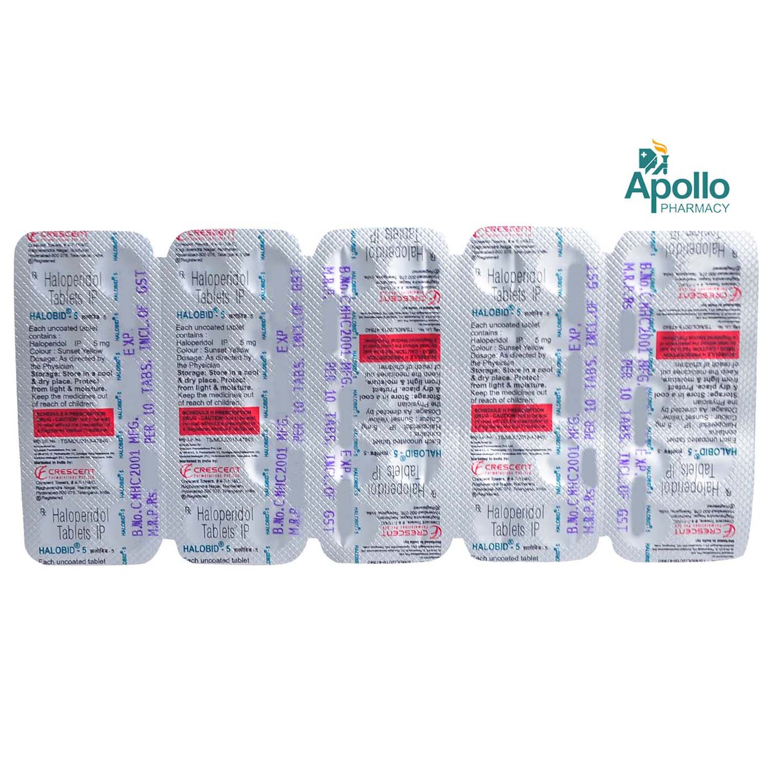 Halobid-5 Tablet 10's, Pack of 10 TABLETS Halobid-5 Tablet 10's, Pack of 10 TABLETS