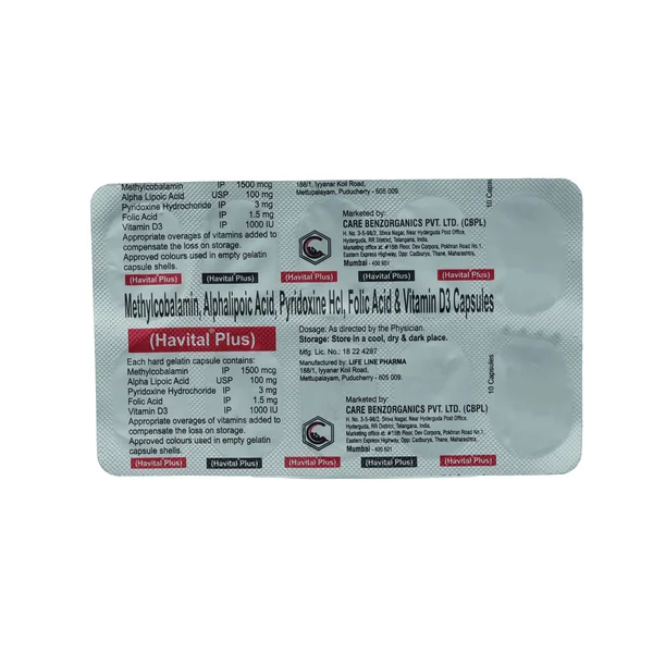 Havital Plus Capsule 10's, Pack of 10