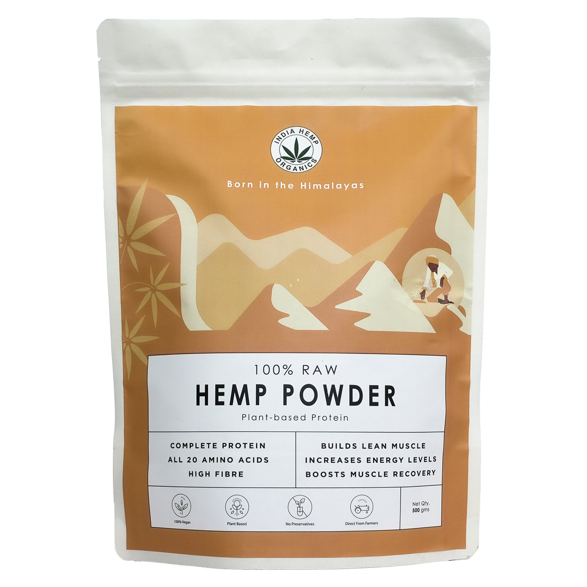 India Hemp Organics 100% Hemp Protein Powder, 500 gm, Pack of 1 India Hemp Organics 100% Hemp Protein Powder, 500 gm, Pack of 1