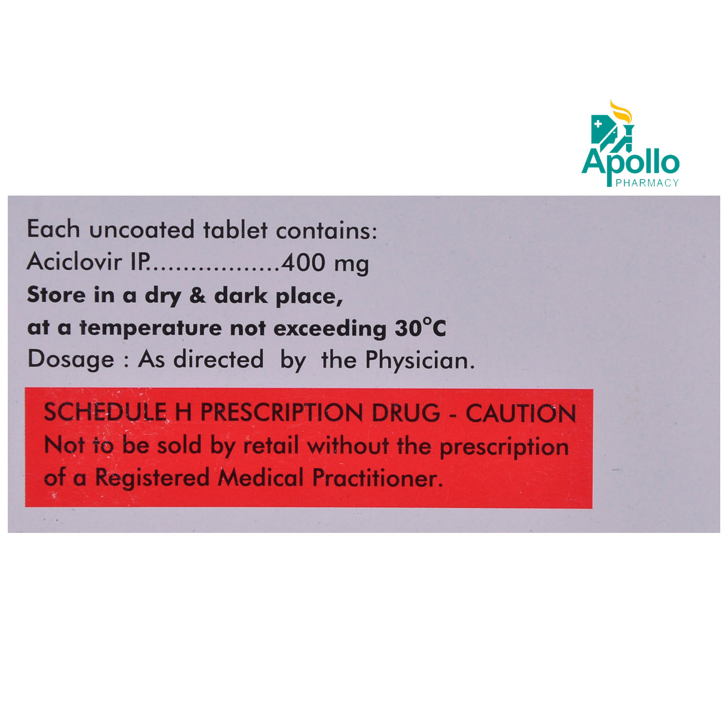 Herperax 400 Tablet 10's, Pack of 10 TABLETS Herperax 400 Tablet 10's, Pack of 10 TABLETS