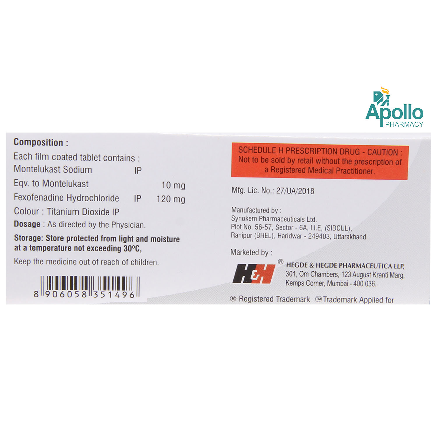 HHfexo M Tablet 10's, Pack of 10 TABLETS HHfexo M Tablet 10's, Pack of 10 TABLETS